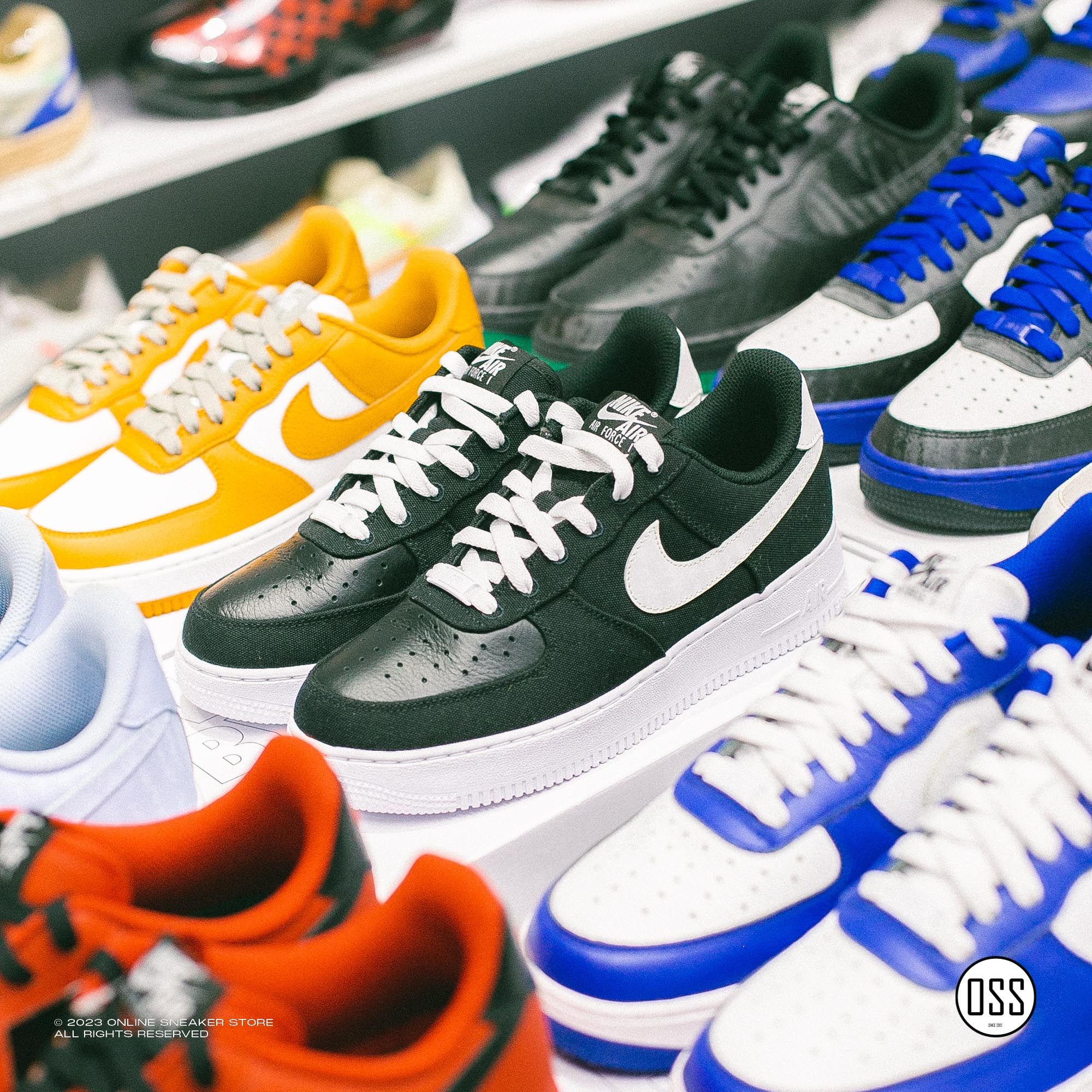 Nike Air Force 1 Low By You - Black Canvas / White