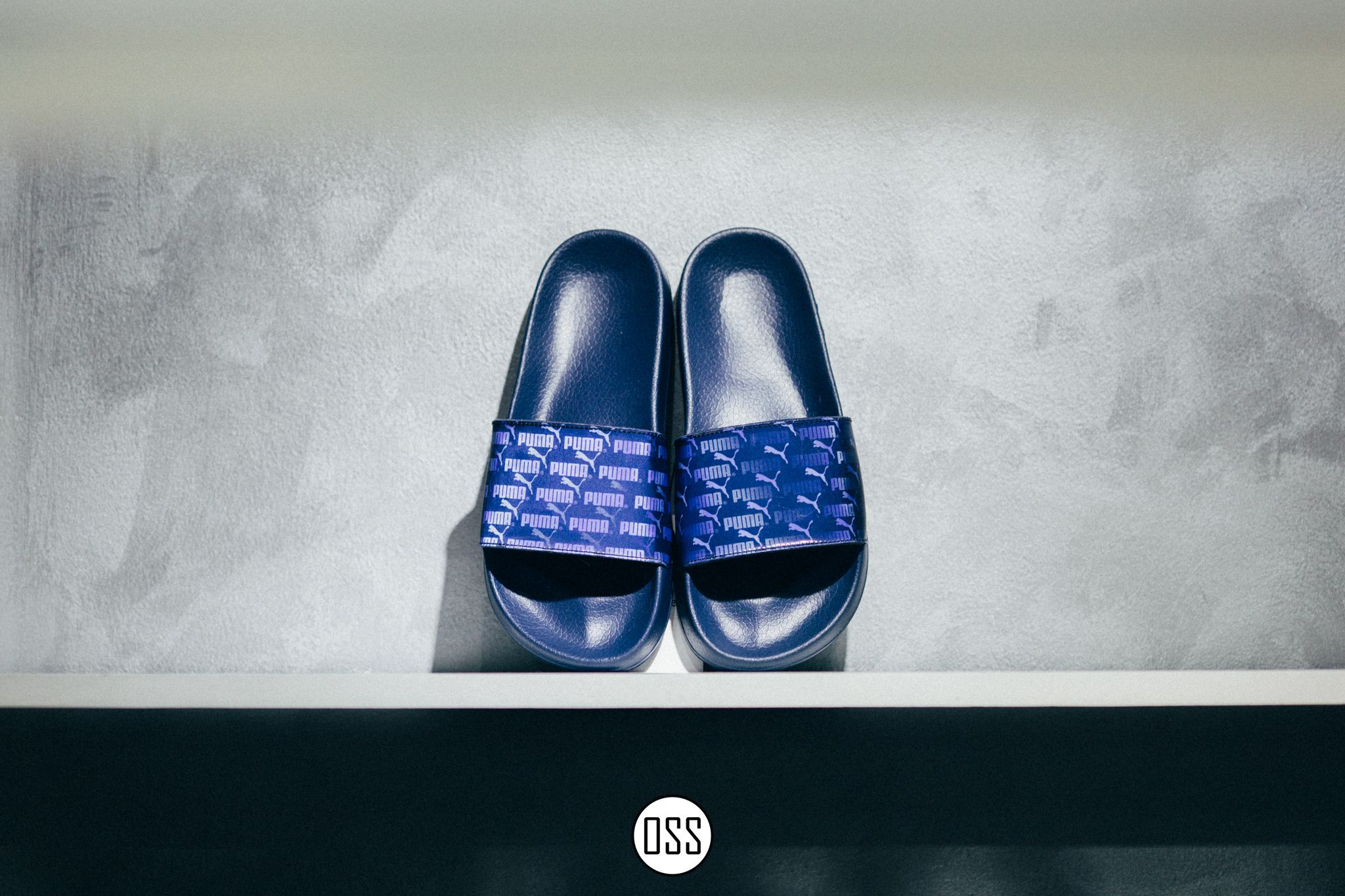Puma Leadcat Holographic Slides - Navy