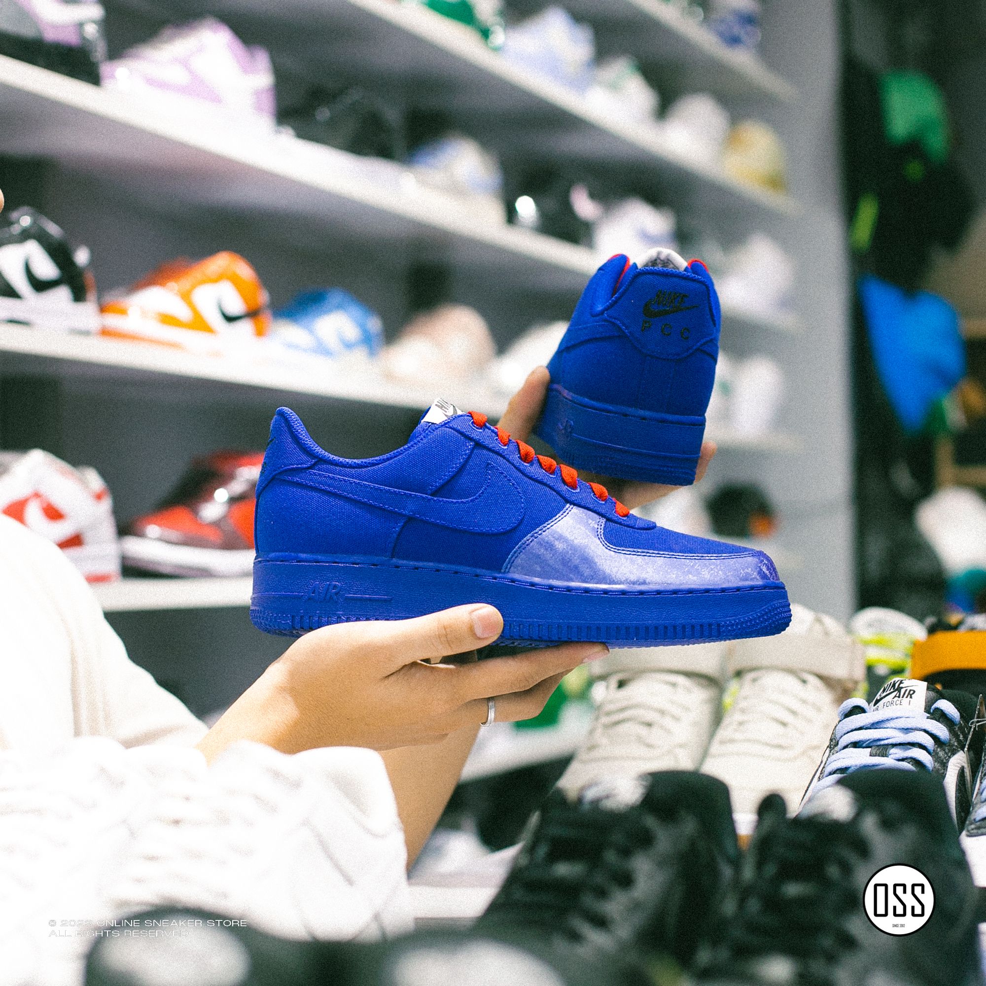  Nike Air Force 1 Low By You - Old Royal Canvas 