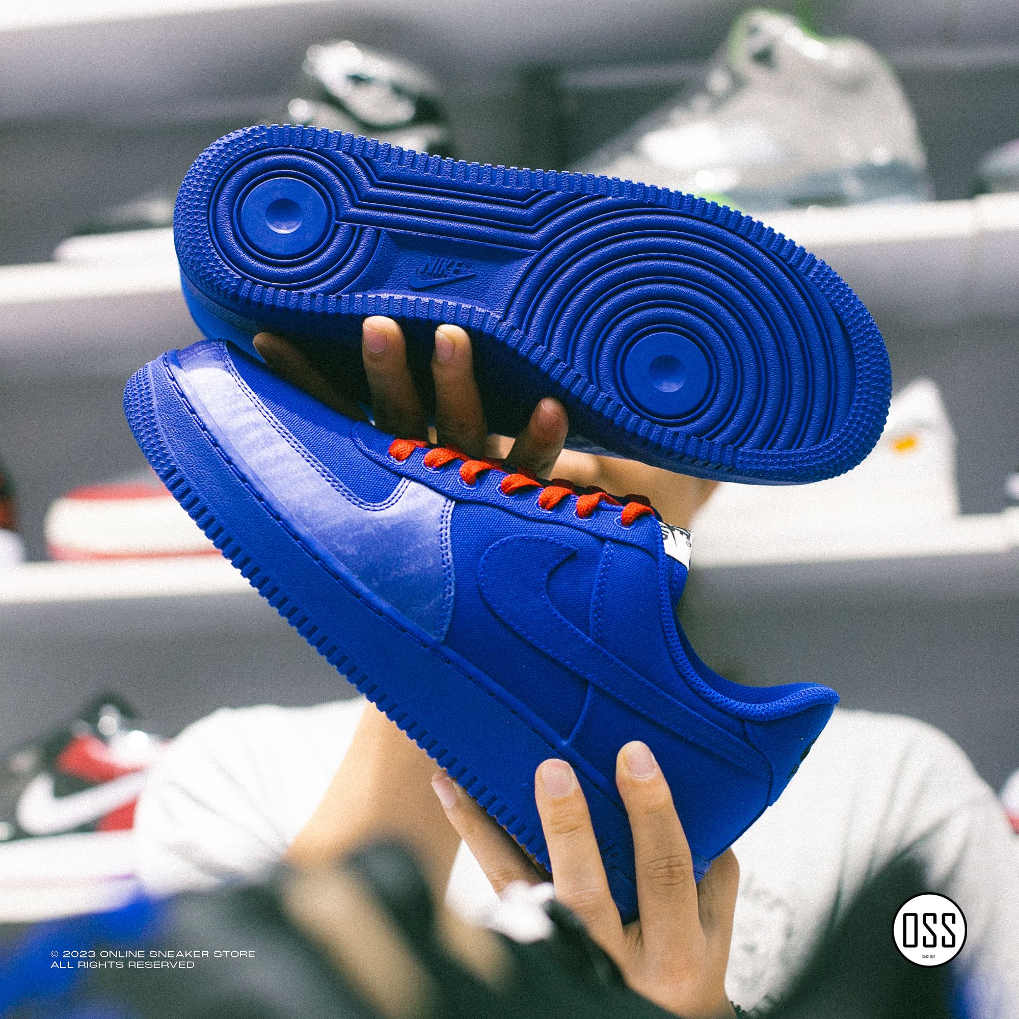  Nike Air Force 1 Low By You - Old Royal Canvas 