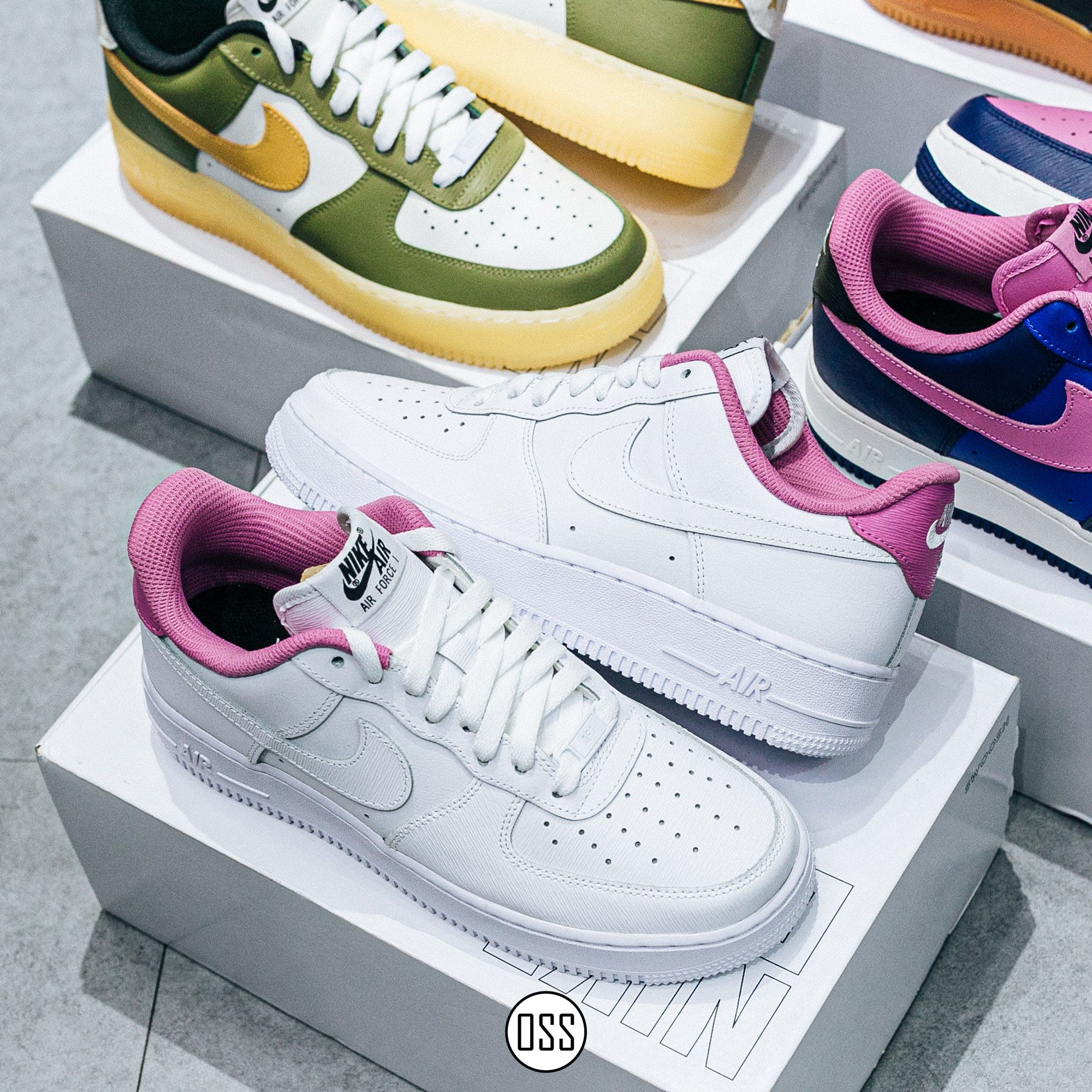 Nike Air Force 1 Low By You - White/Pink
