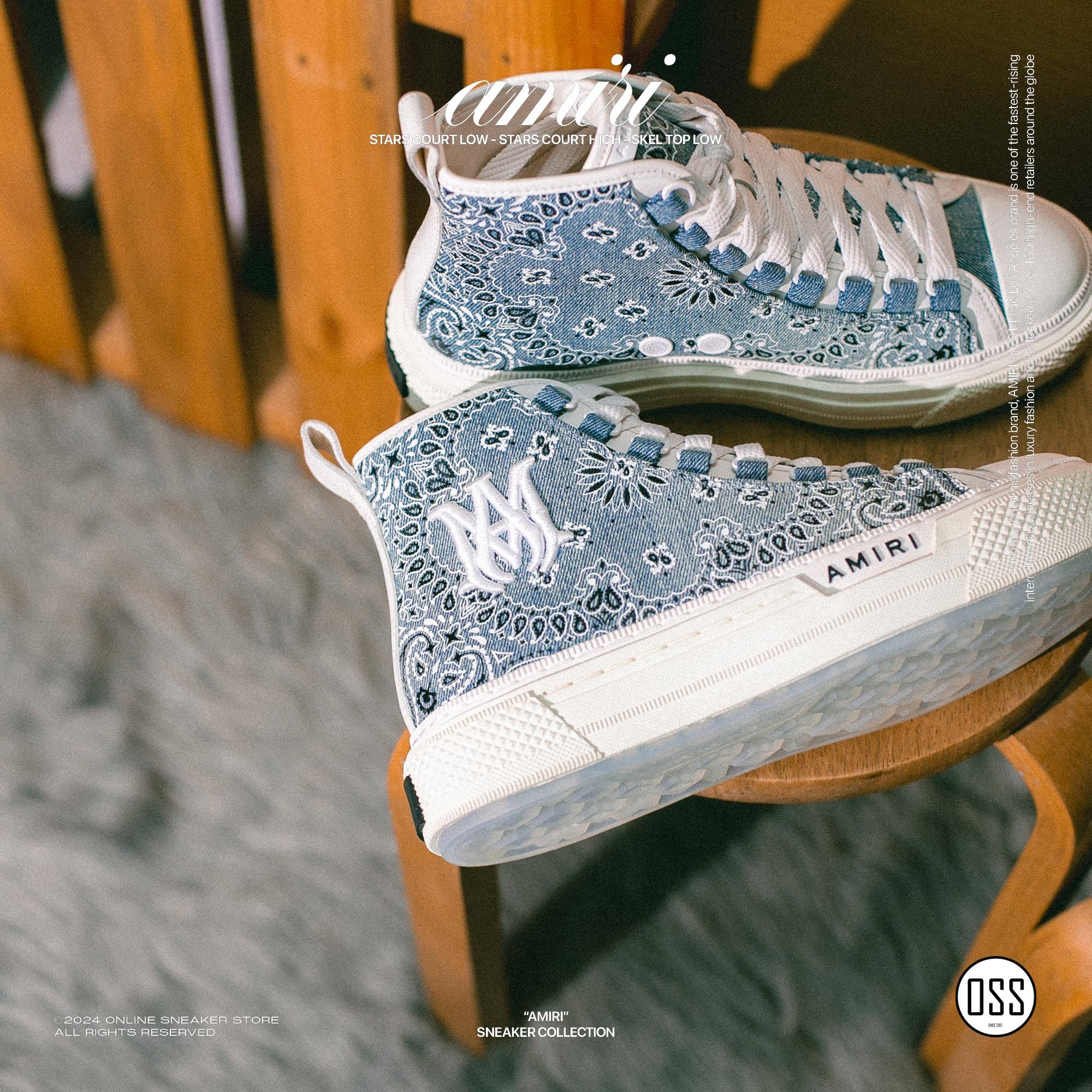 AMIRI M.A. COURT HI - CLAY INDIGO