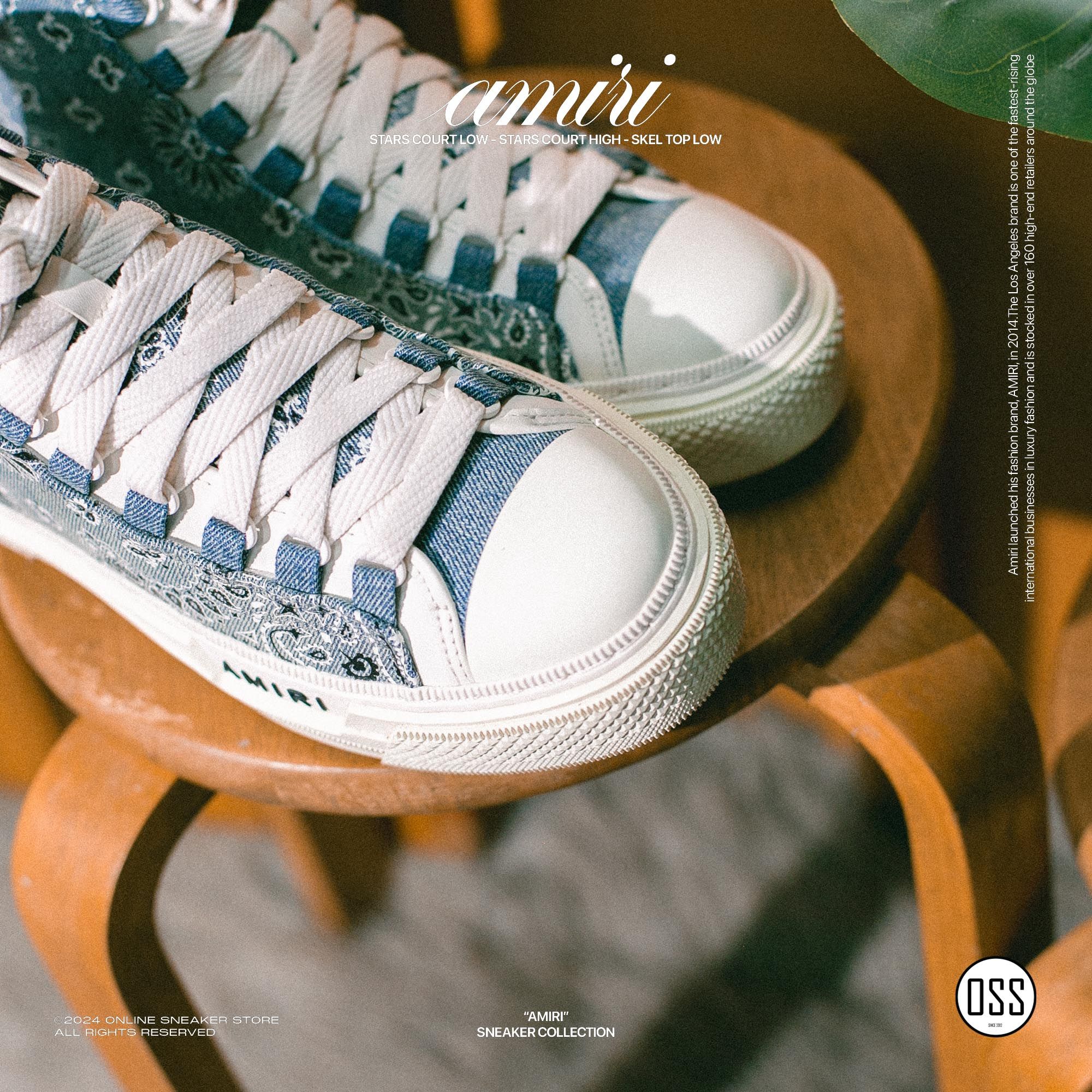 AMIRI M.A. COURT HI - CLAY INDIGO