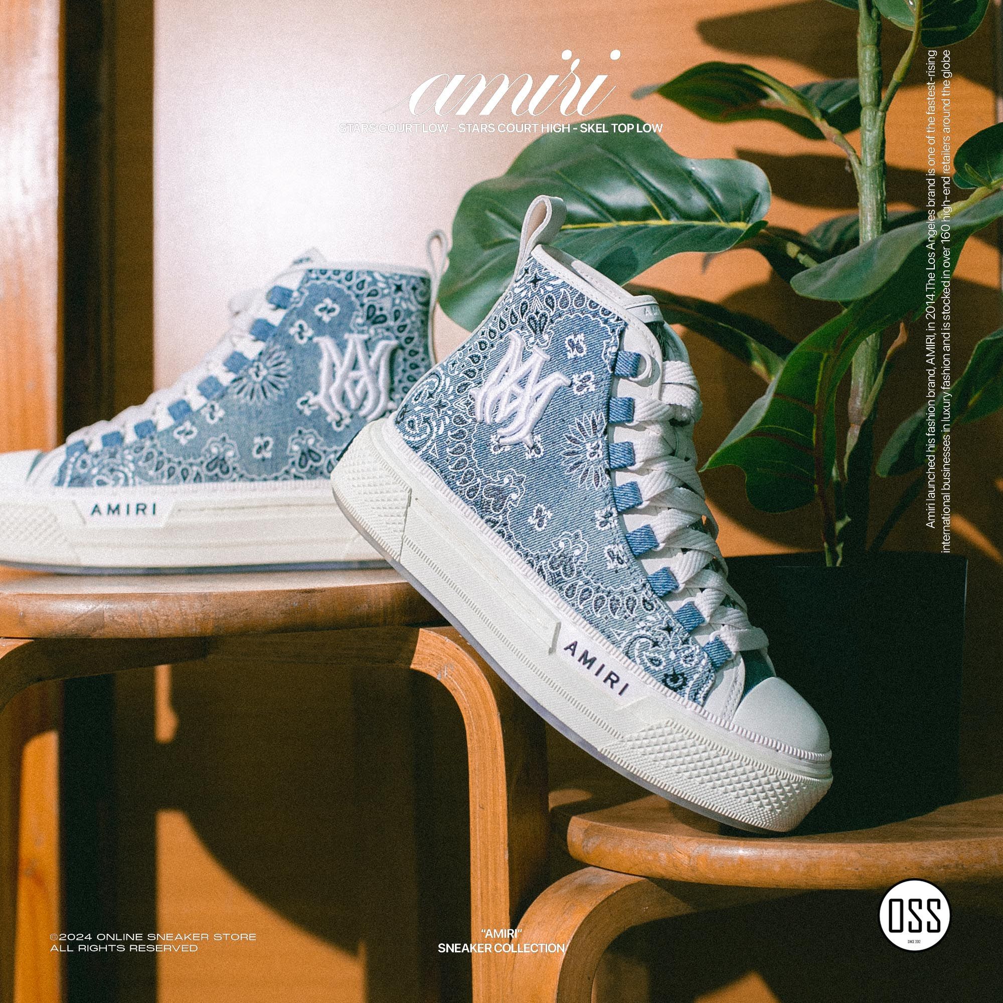 AMIRI M.A. COURT HI - CLAY INDIGO