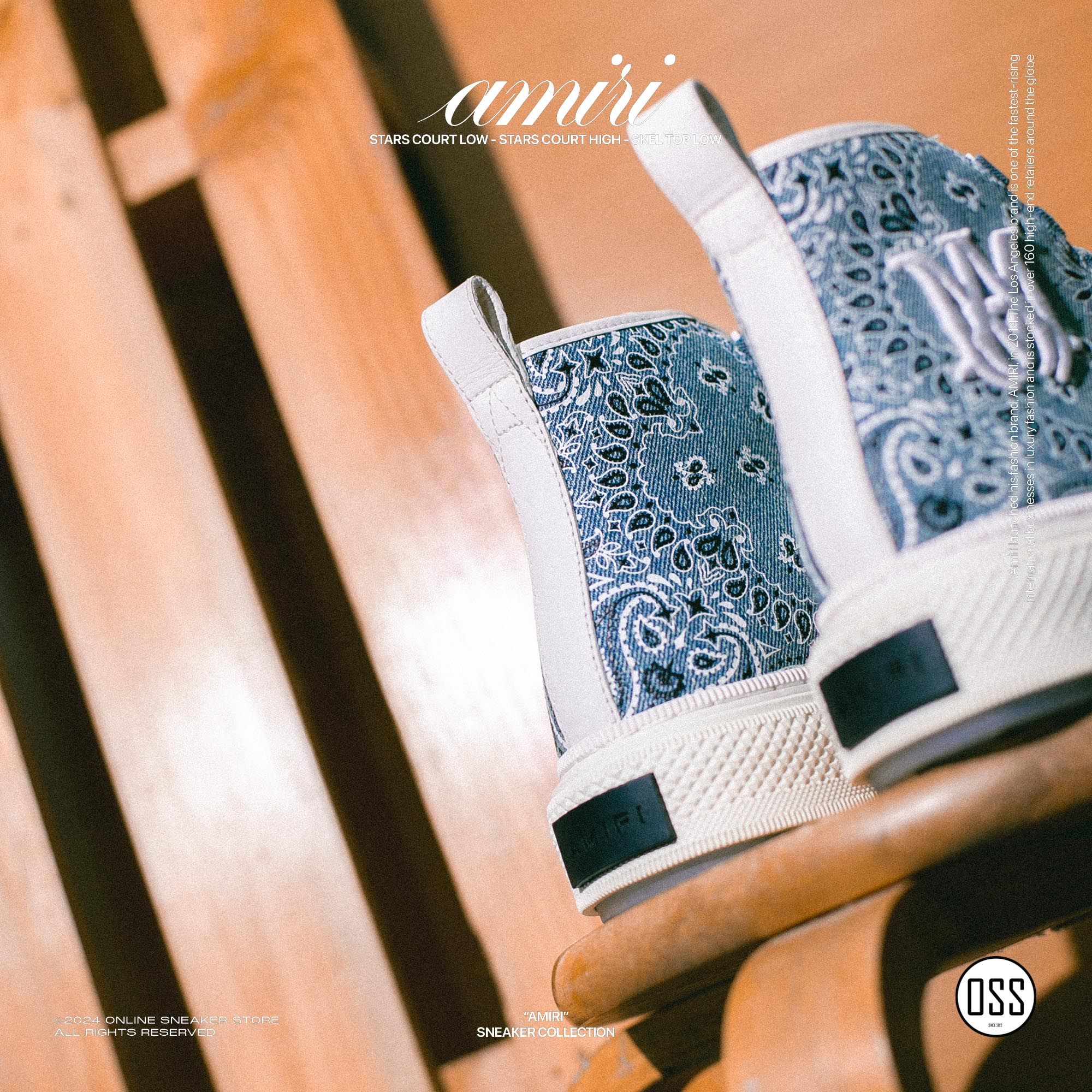 AMIRI M.A. COURT HI - CLAY INDIGO