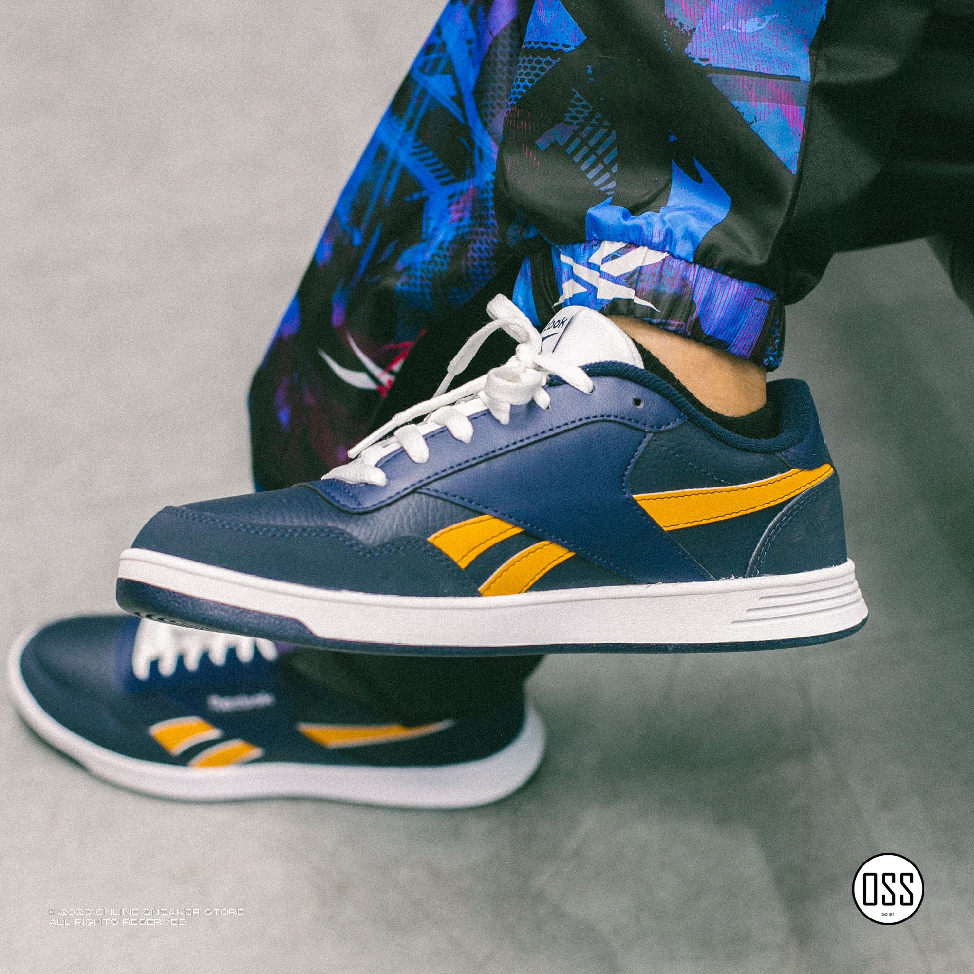  Reebok Court Advance - Midnight Navy / Yellow 