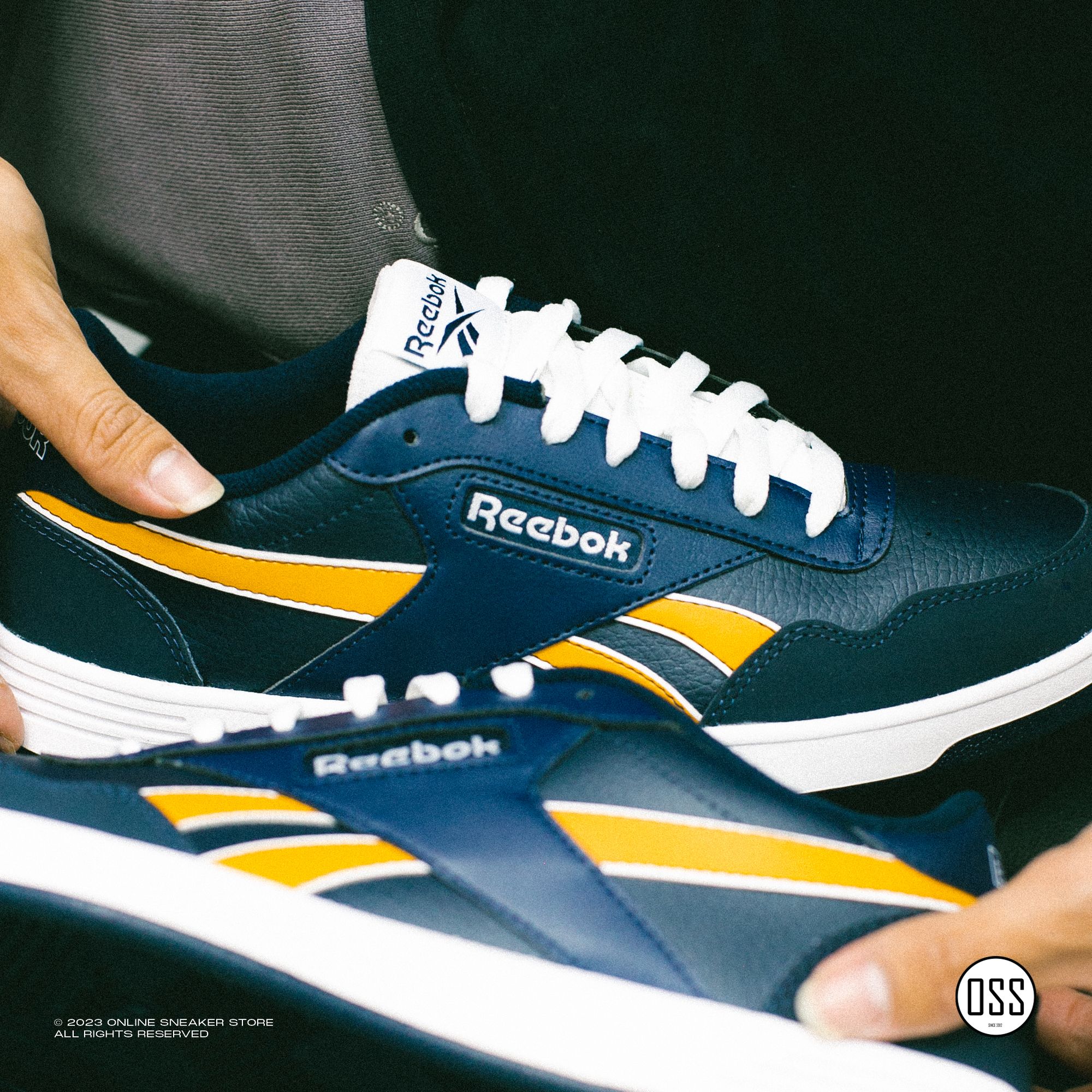  Reebok Court Advance - Midnight Navy / Yellow 