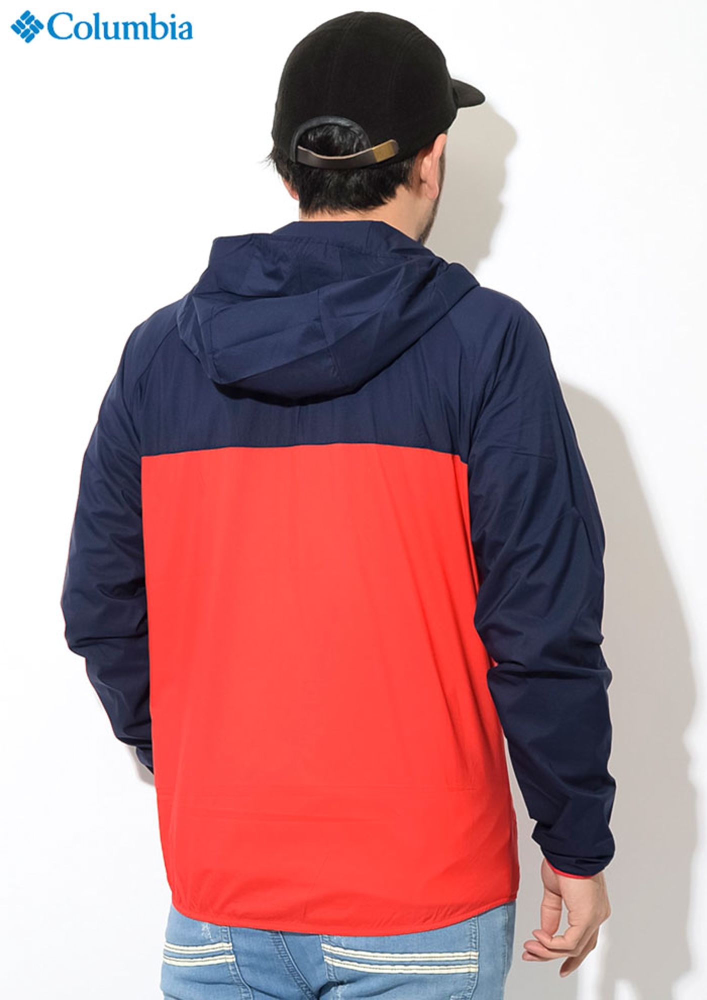 Columbia Square Hike Jacket 'Navy/Red'