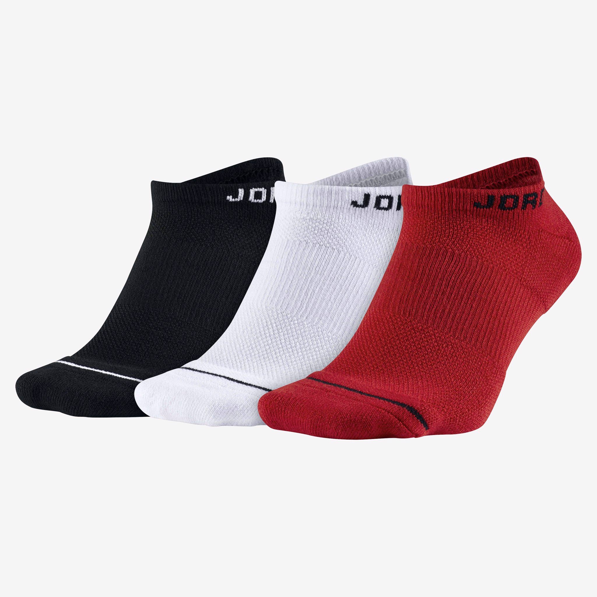  Jordan Everyday Max No-Show Socks (3 Pairs) - Multi-Color 