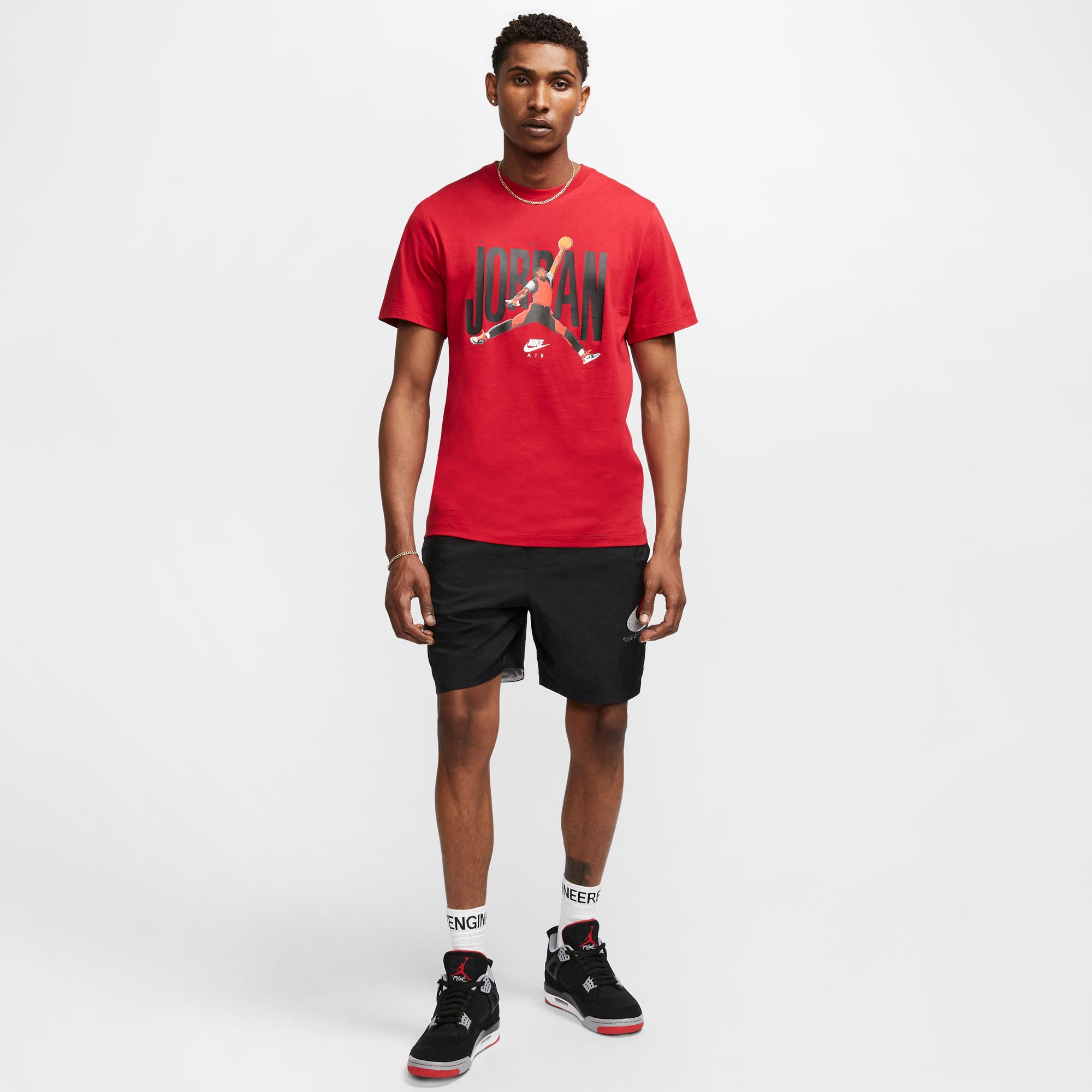 Jordan Short-Sleeve Crew 'Flight Muse' - Red