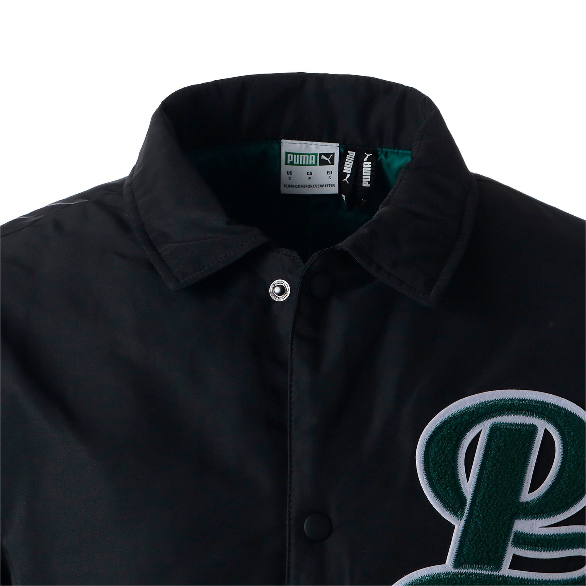 PUMA Team Varsity Bomber Jacket - Black / Green