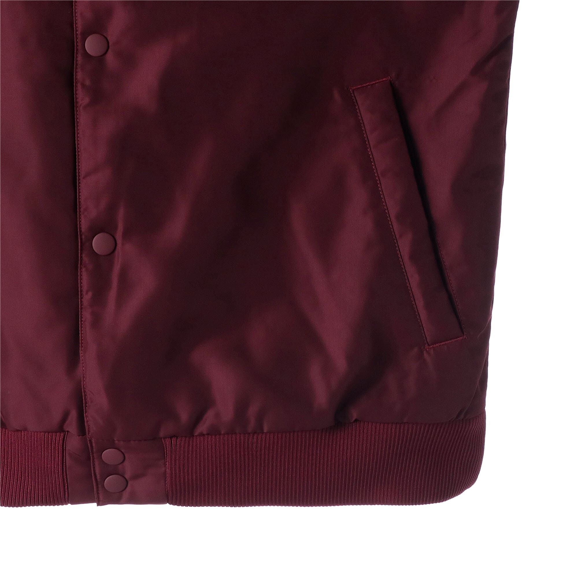 PUMA Team Varsity Bomber Jacket - Deep Red