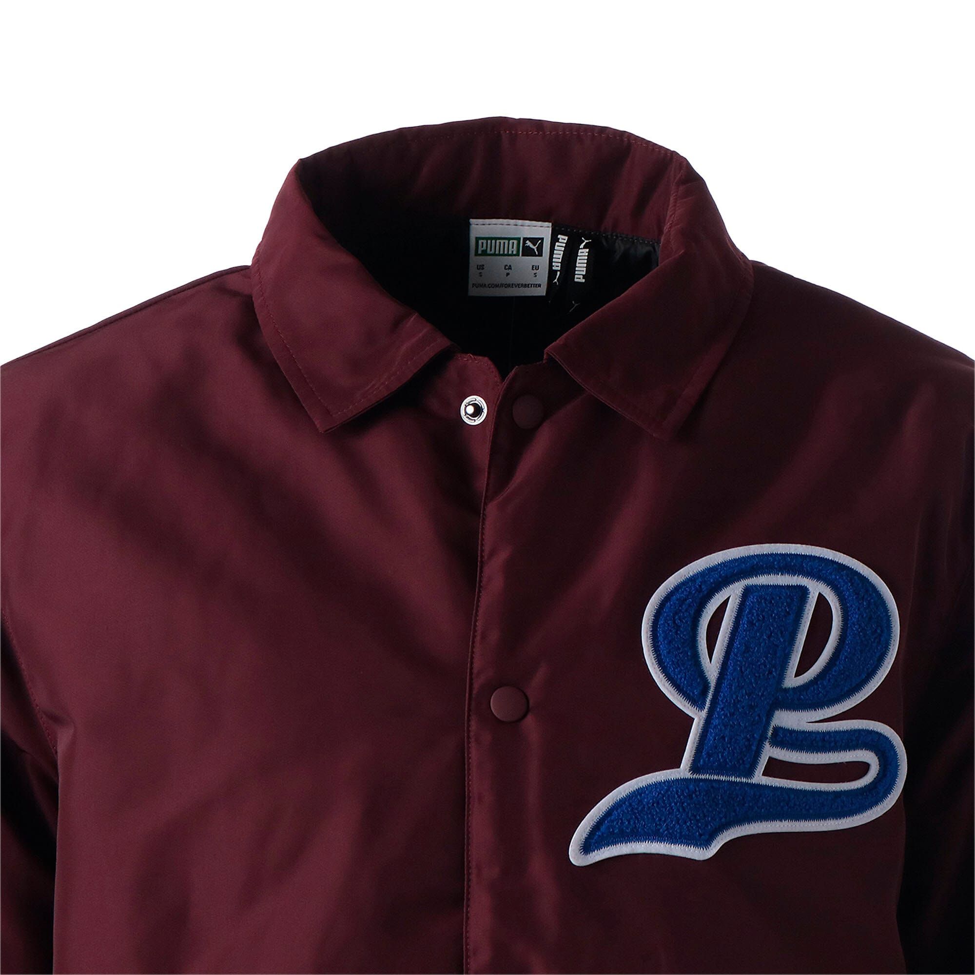 PUMA Team Varsity Bomber Jacket - Deep Red