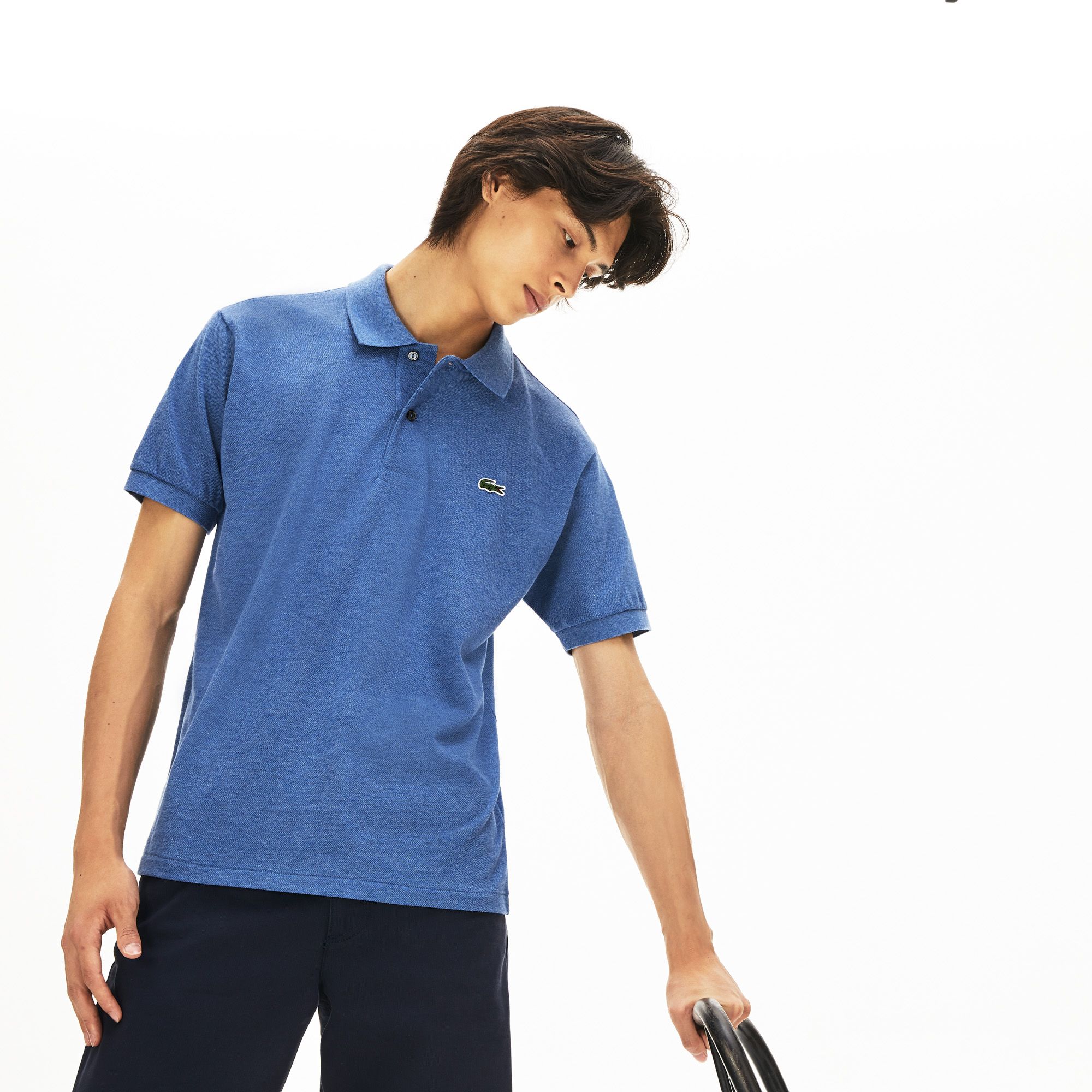 Slim fit Lacoste Polo Shirt in petit piqué - Blue Chine
