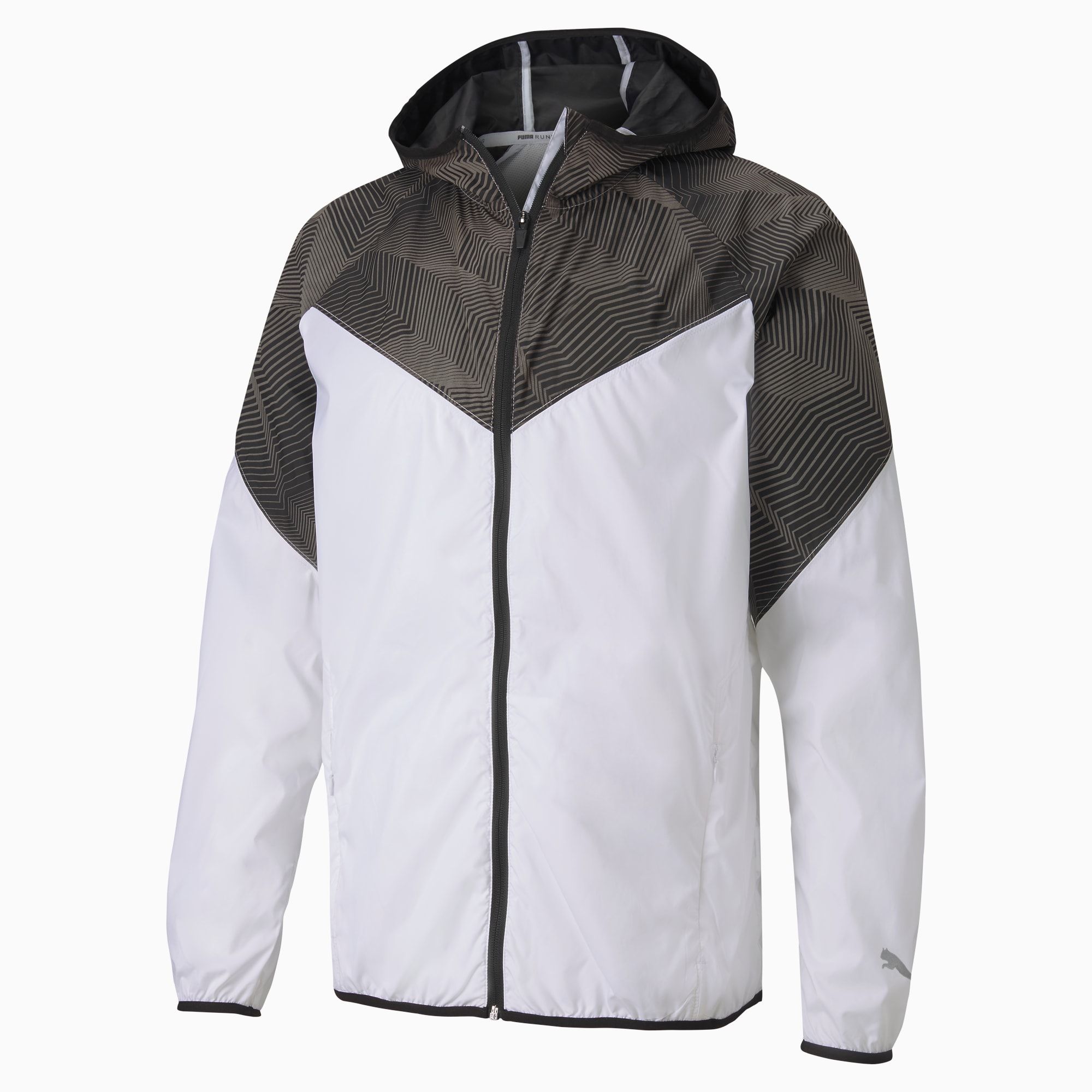 Puma Last Lap Graphic Running Jacket - White