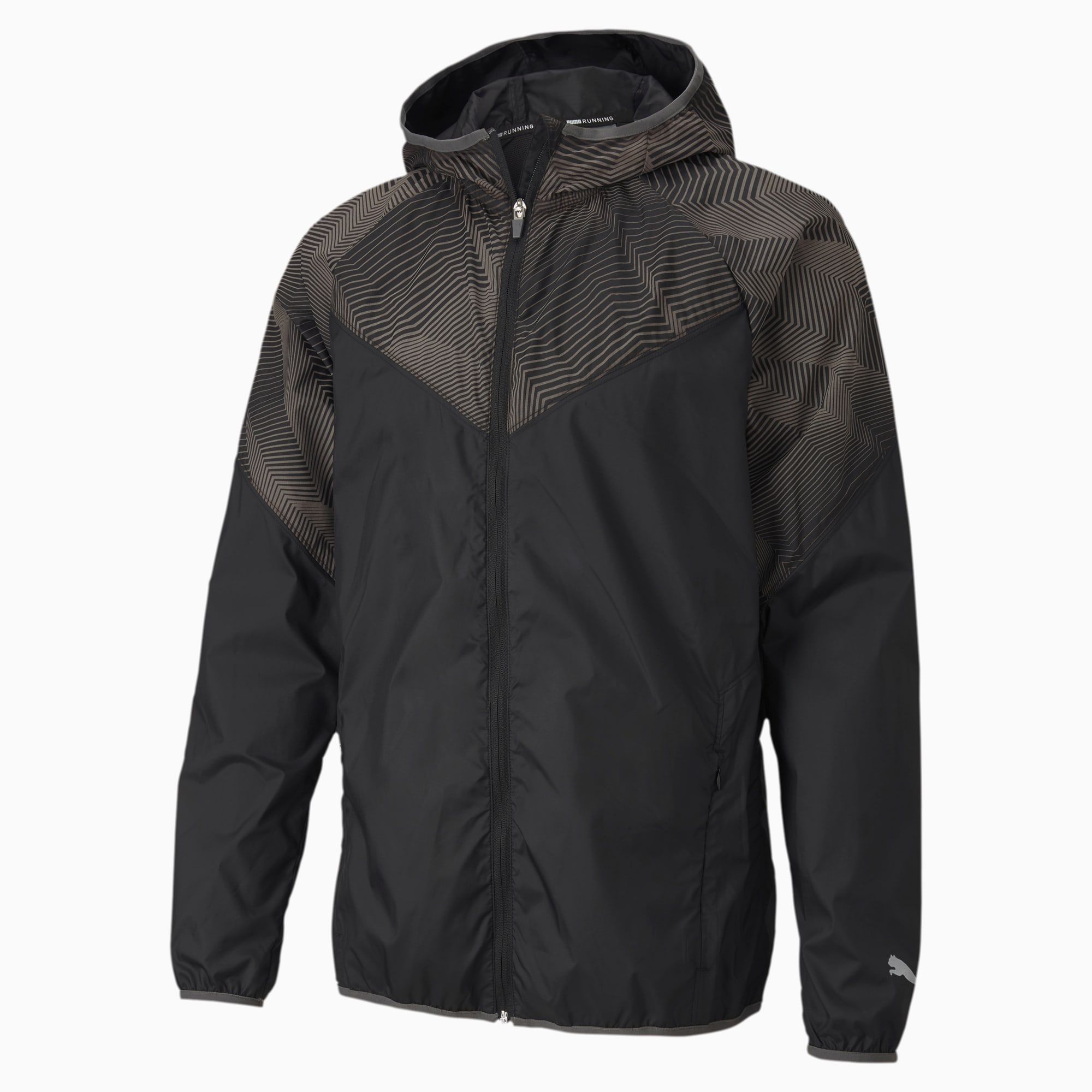 Puma Last Lap Graphic Running Jacket - Black