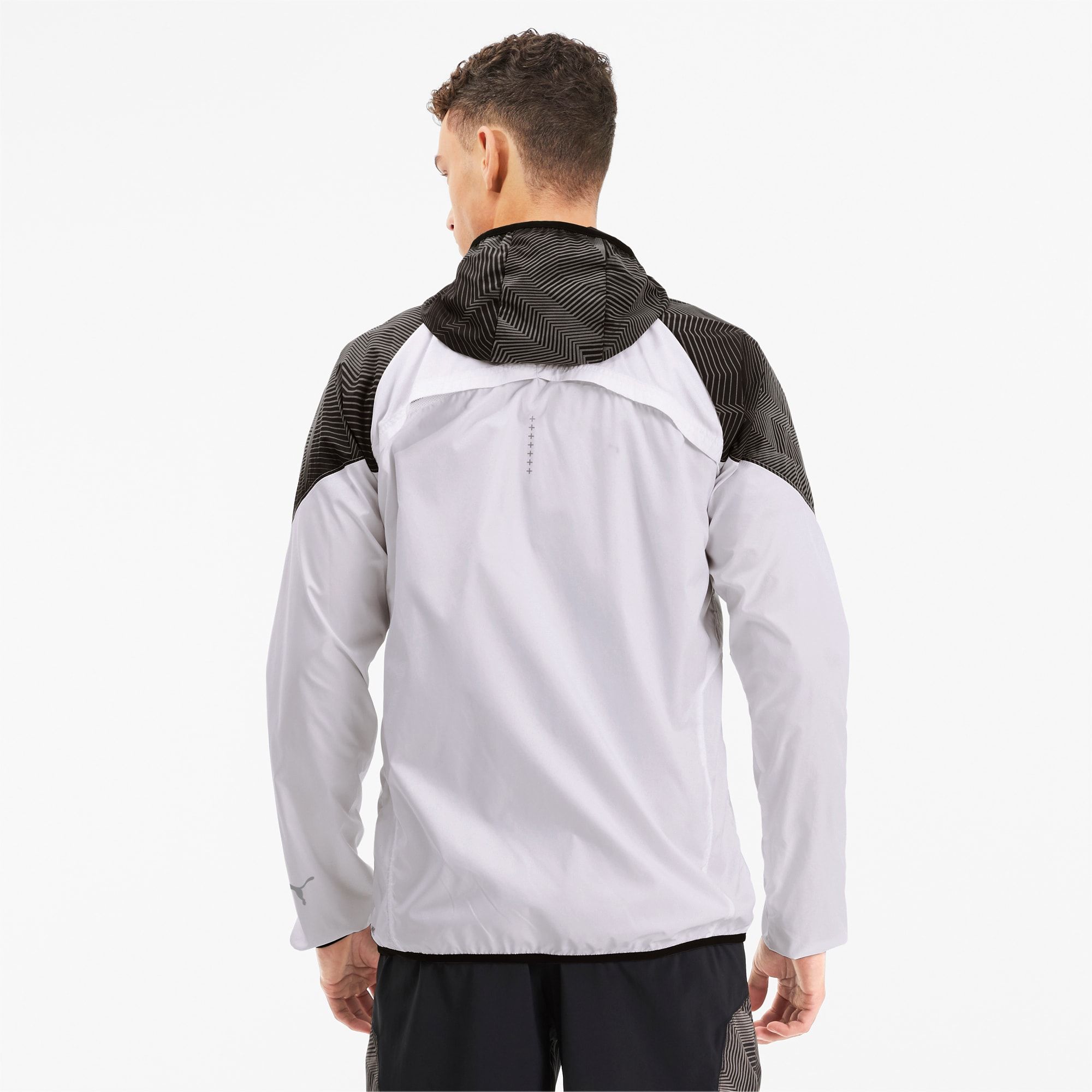 Puma Last Lap Graphic Running Jacket - White