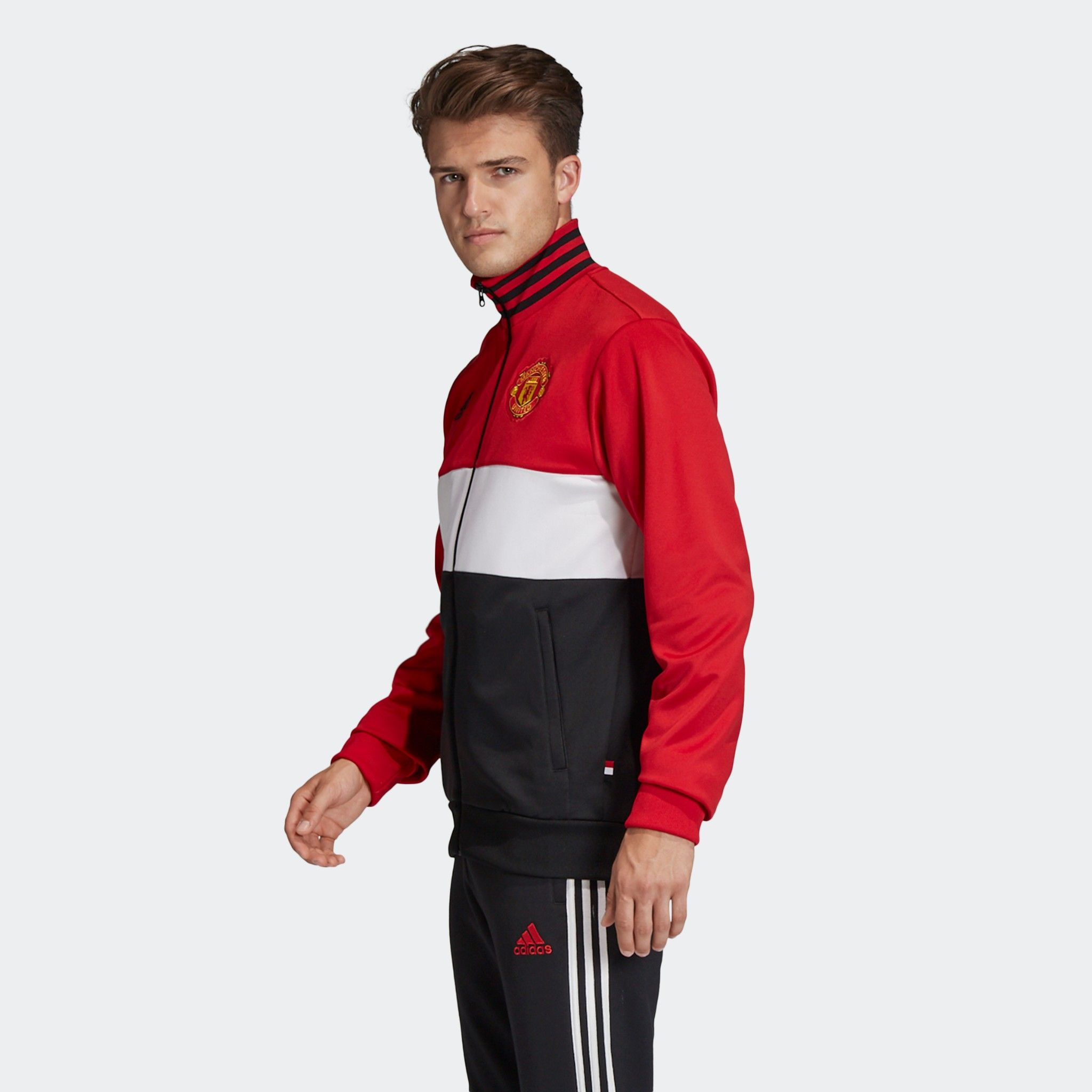 adidas Manchester United 3-Stripes Track Jacket