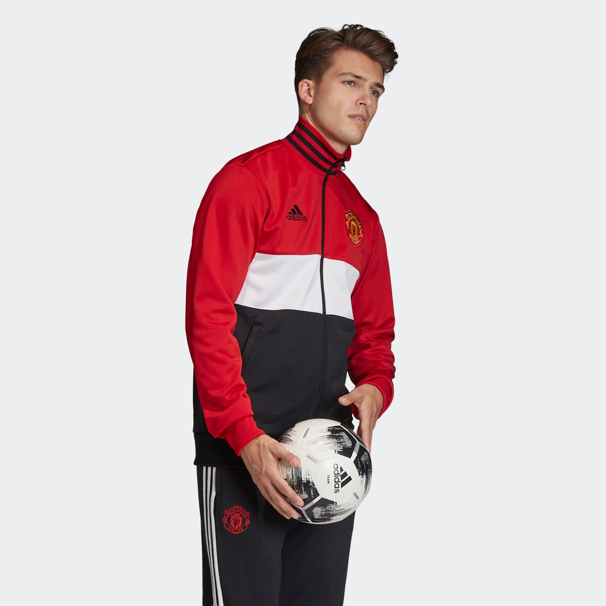 adidas Manchester United 3-Stripes Track Jacket