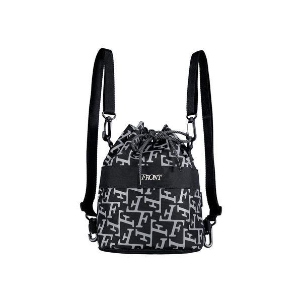  FRONT The Knight F Abundant Mini Backpack D123 - Black - S 