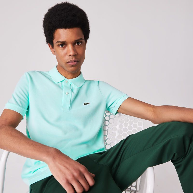 Lacoste Slim Fit Petit Piqué Polo - Turquoise
