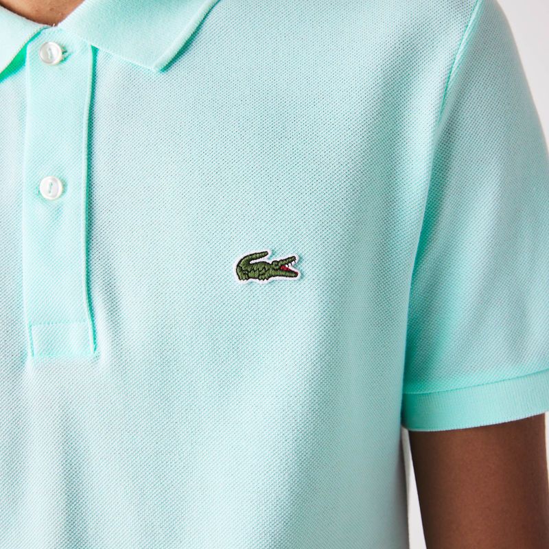 Lacoste Slim Fit Petit Piqué Polo - Turquoise