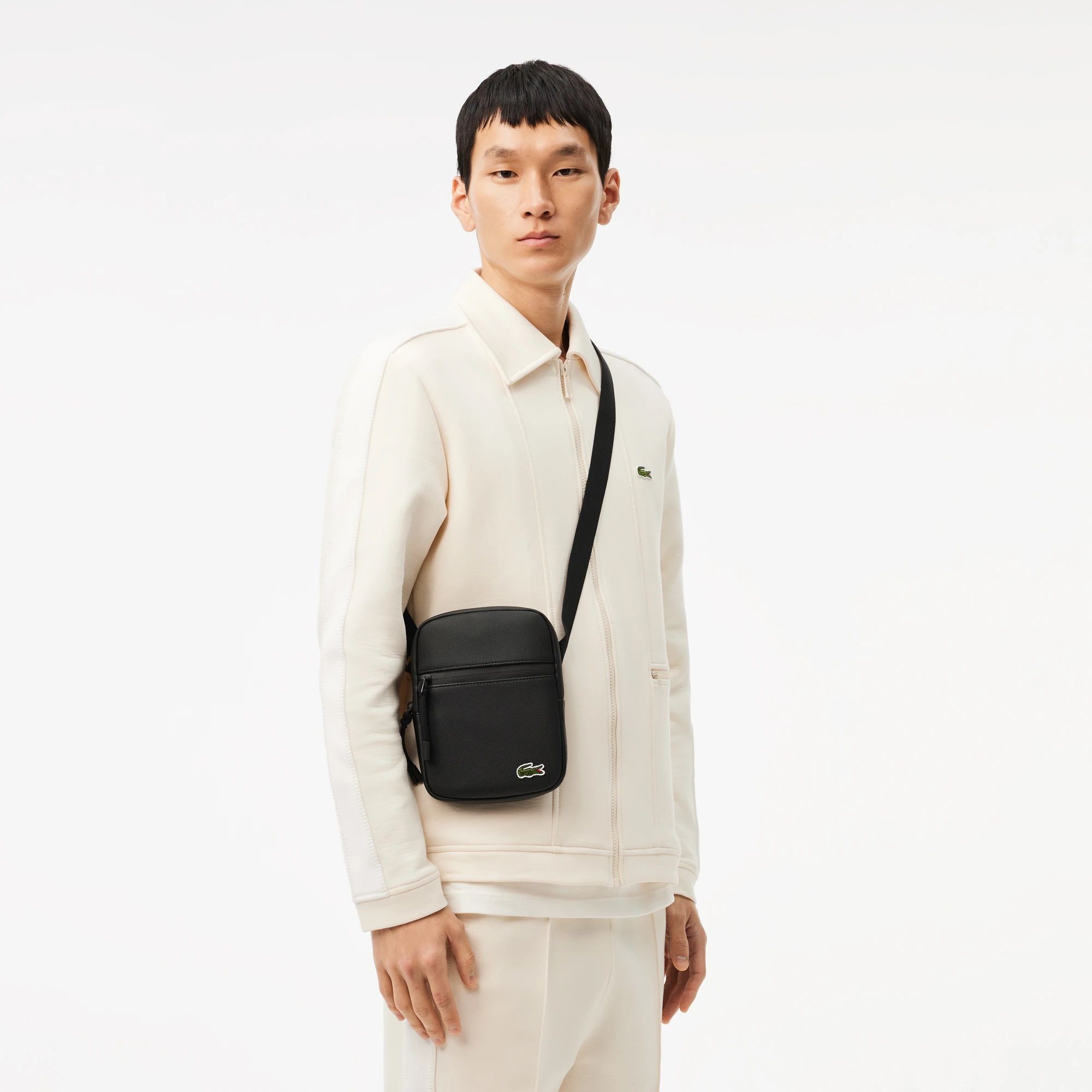 Lacoste LCST Slimline Satchel Small - Black