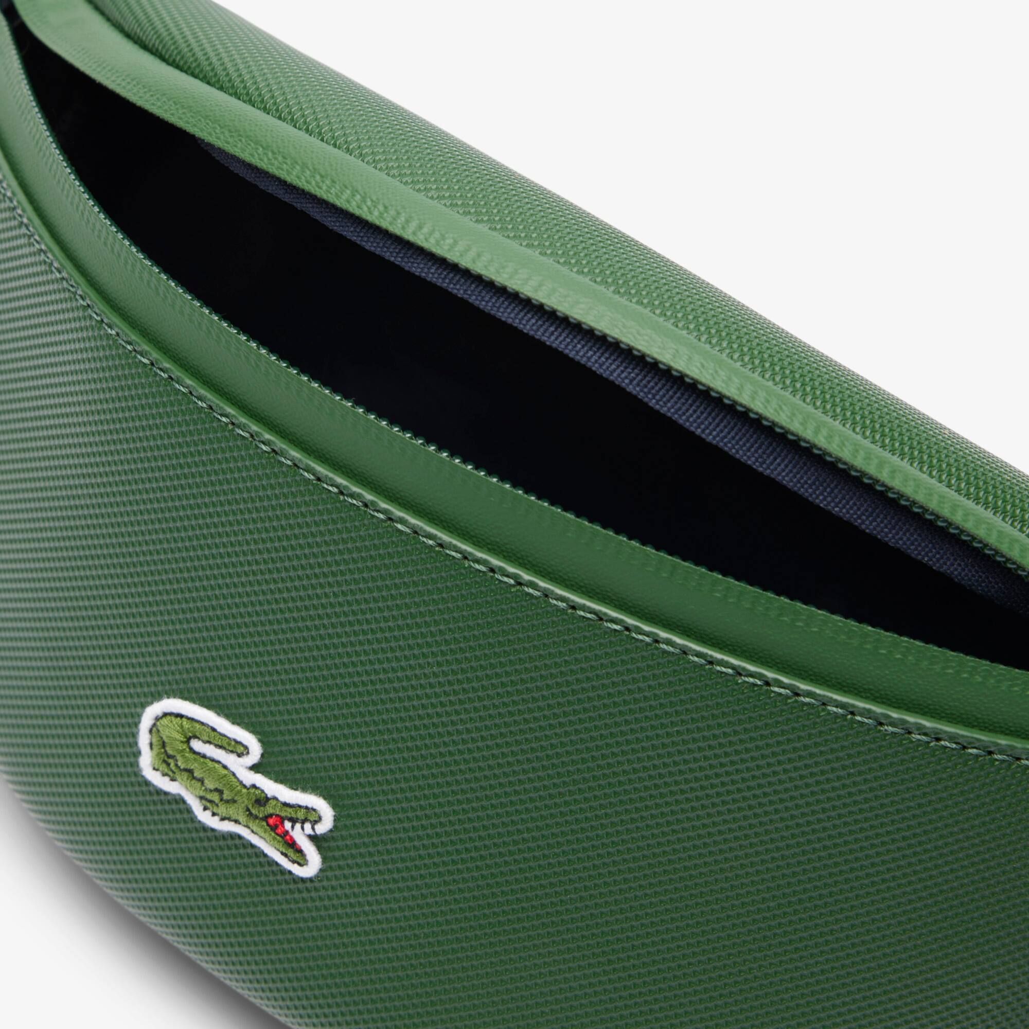 Lacoste Coated Canvas Zipped Belt Bag - Green