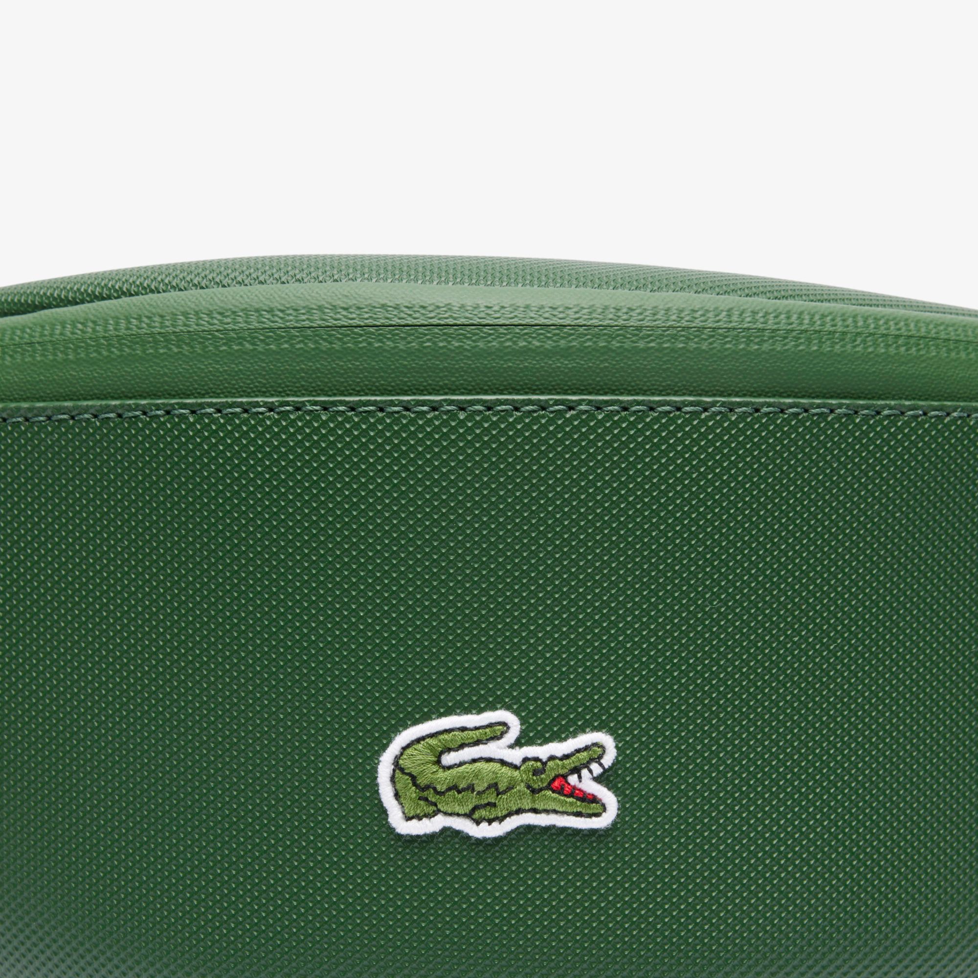 Lacoste Coated Canvas Zipped Belt Bag - Green