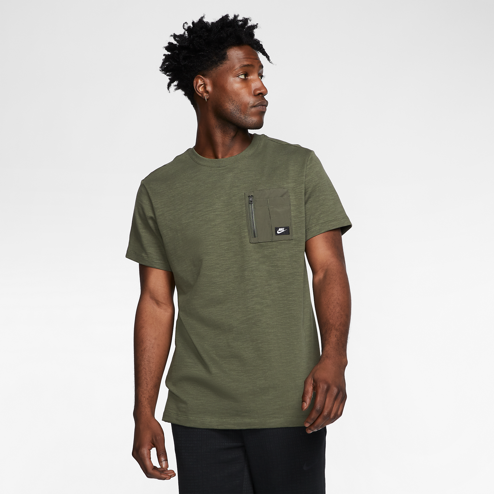  Nike Sportswear Short-Sleeve Top - Olive 