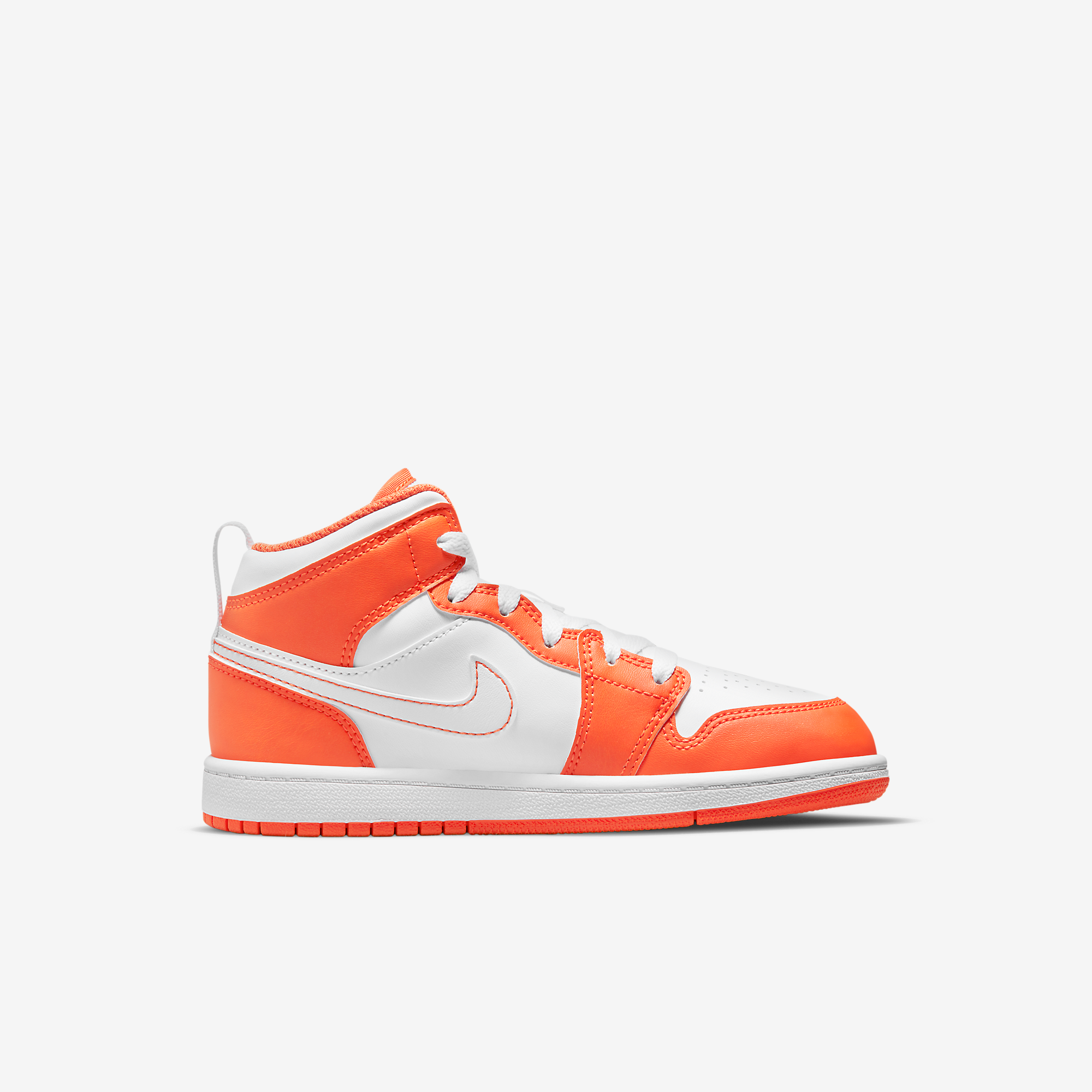  Air Jordan 1 Mid Kid - Electro Orange 