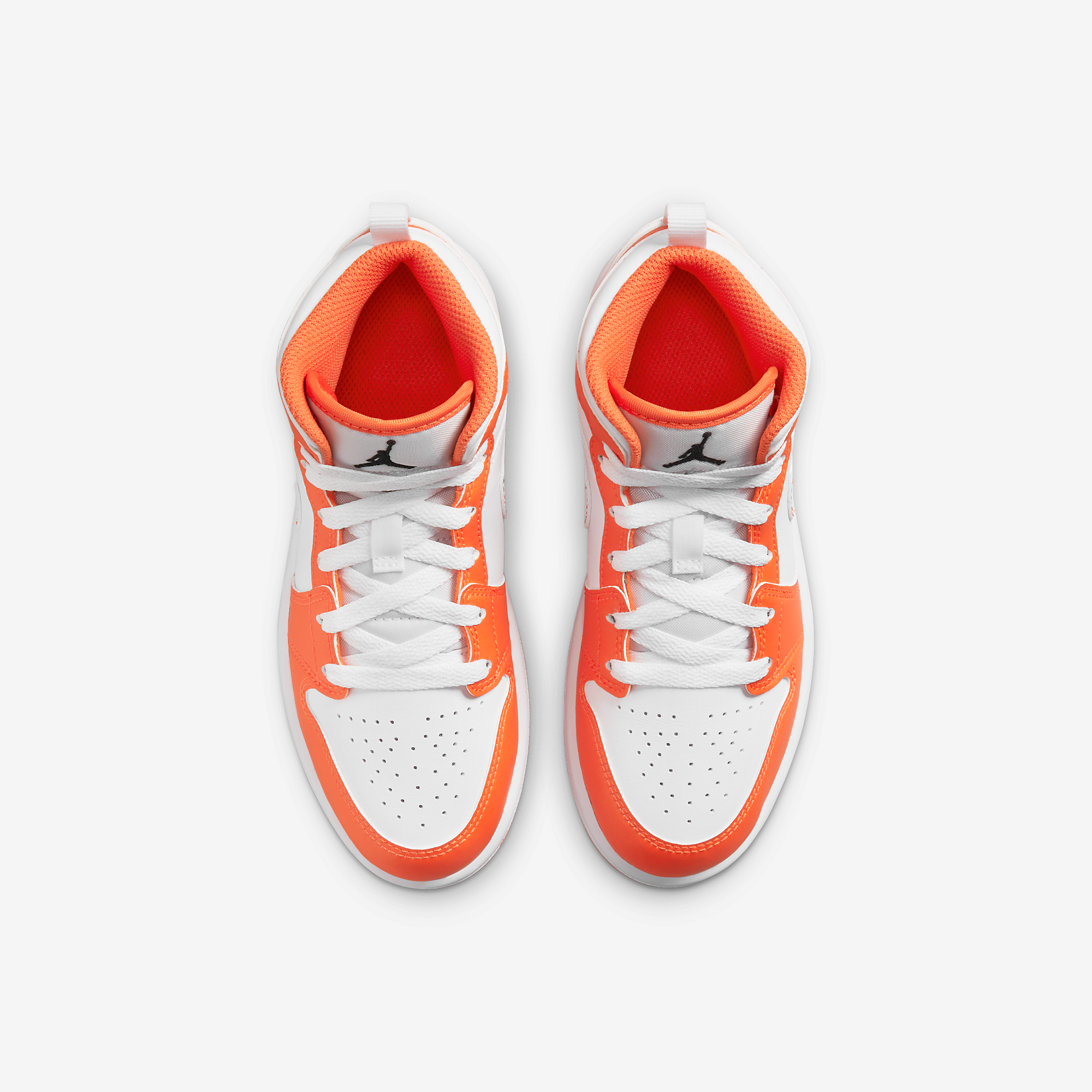  Air Jordan 1 Mid Kid - Electro Orange 