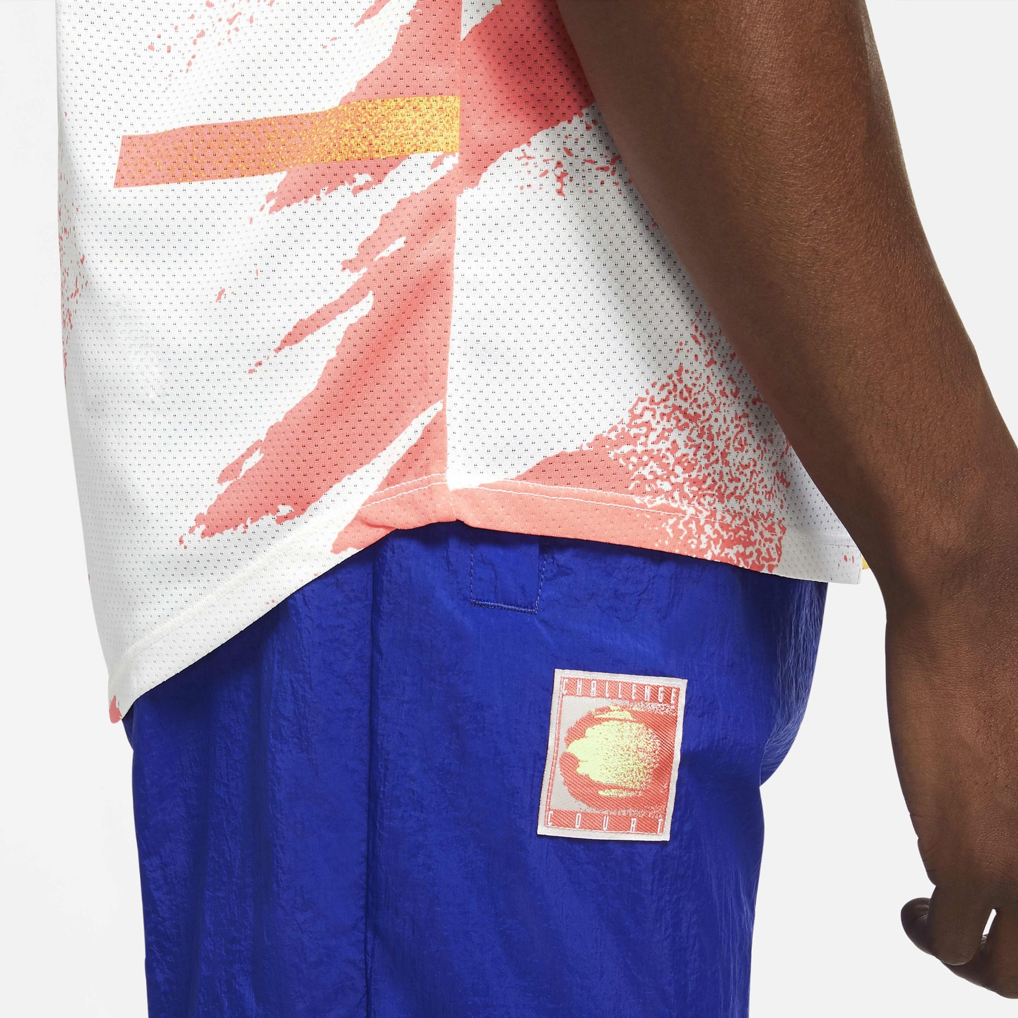 NikeCourt Challenger Tennis Top - White/Solar Red