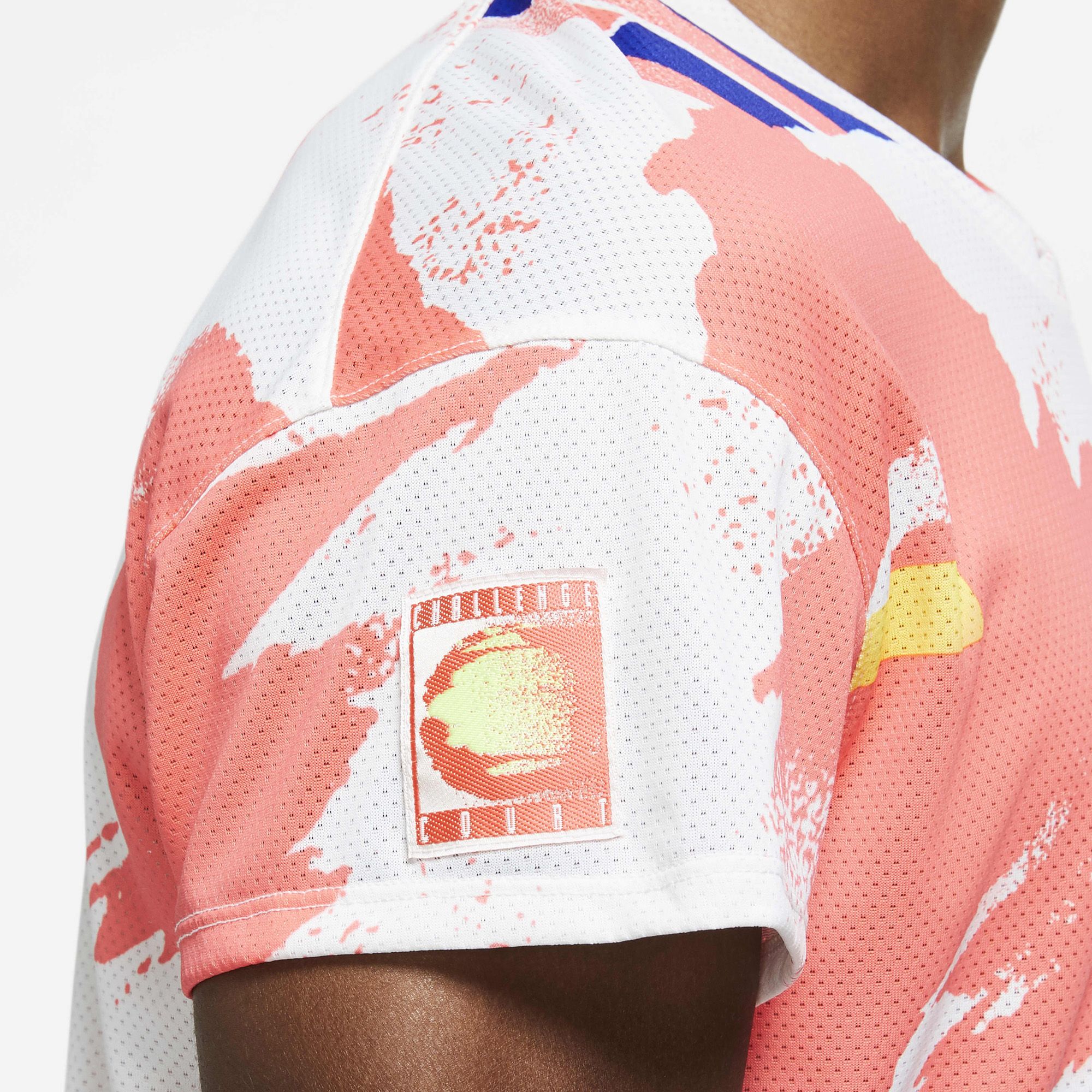 NikeCourt Challenger Tennis Top - White/Solar Red