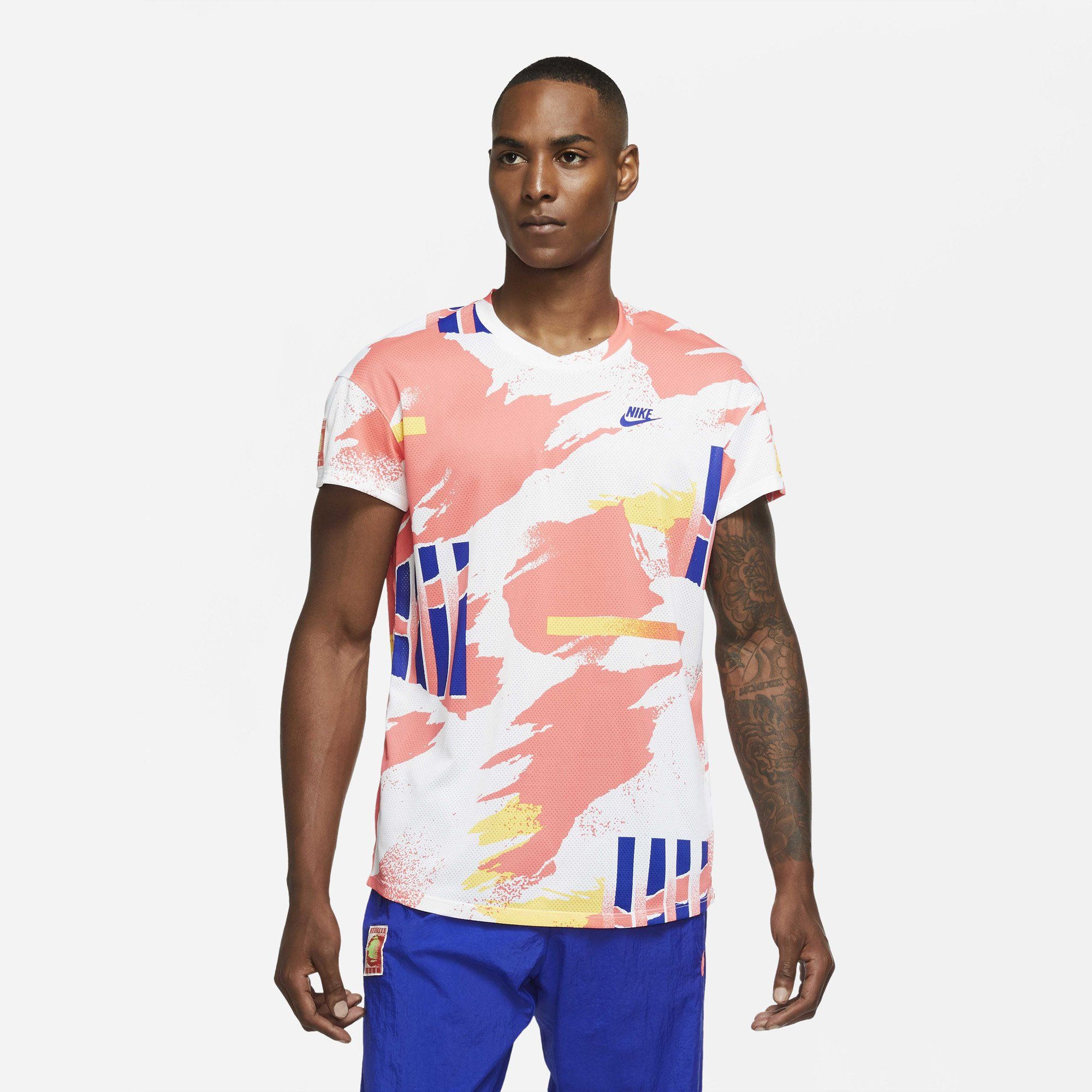 NikeCourt Challenger Tennis Top - White/Solar Red