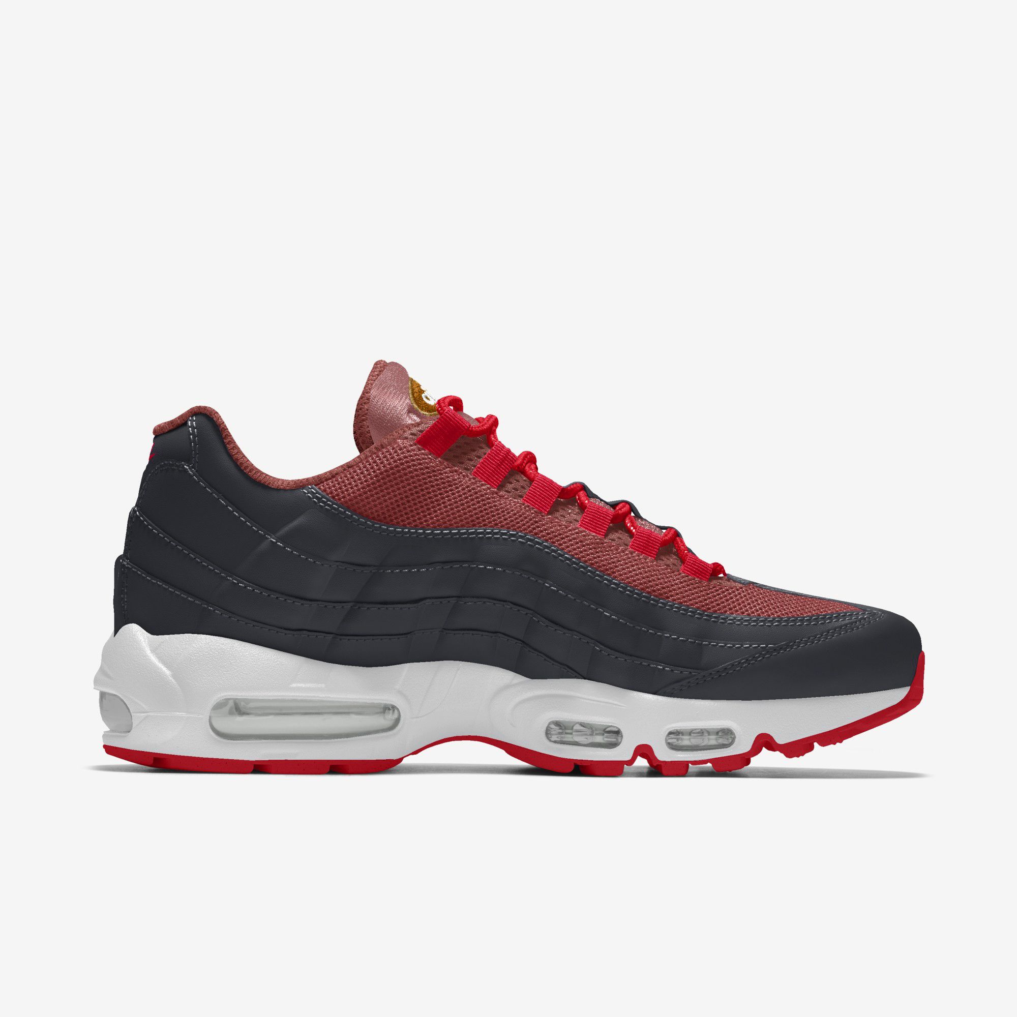 Nike Air Max 95 Premium By You - Black/Brown/Red