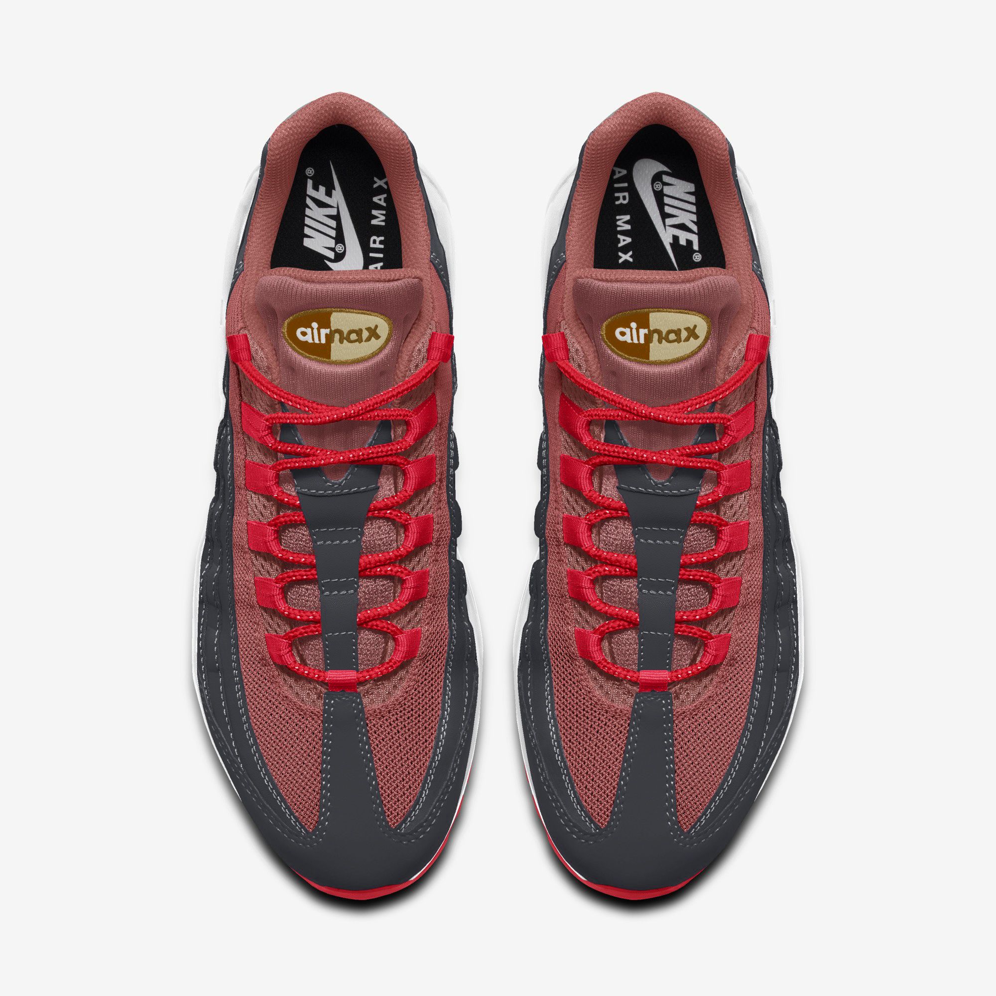 Nike Air Max 95 Premium By You - Black/Brown/Red