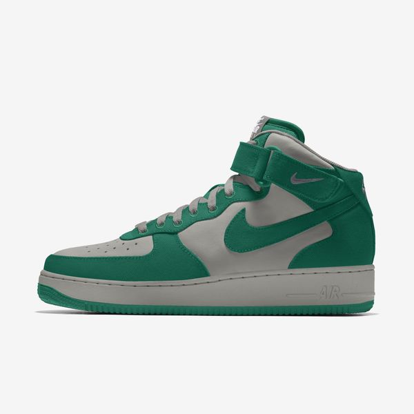  Nike Air Force 1 Mid By You - Cobblestone / Green 