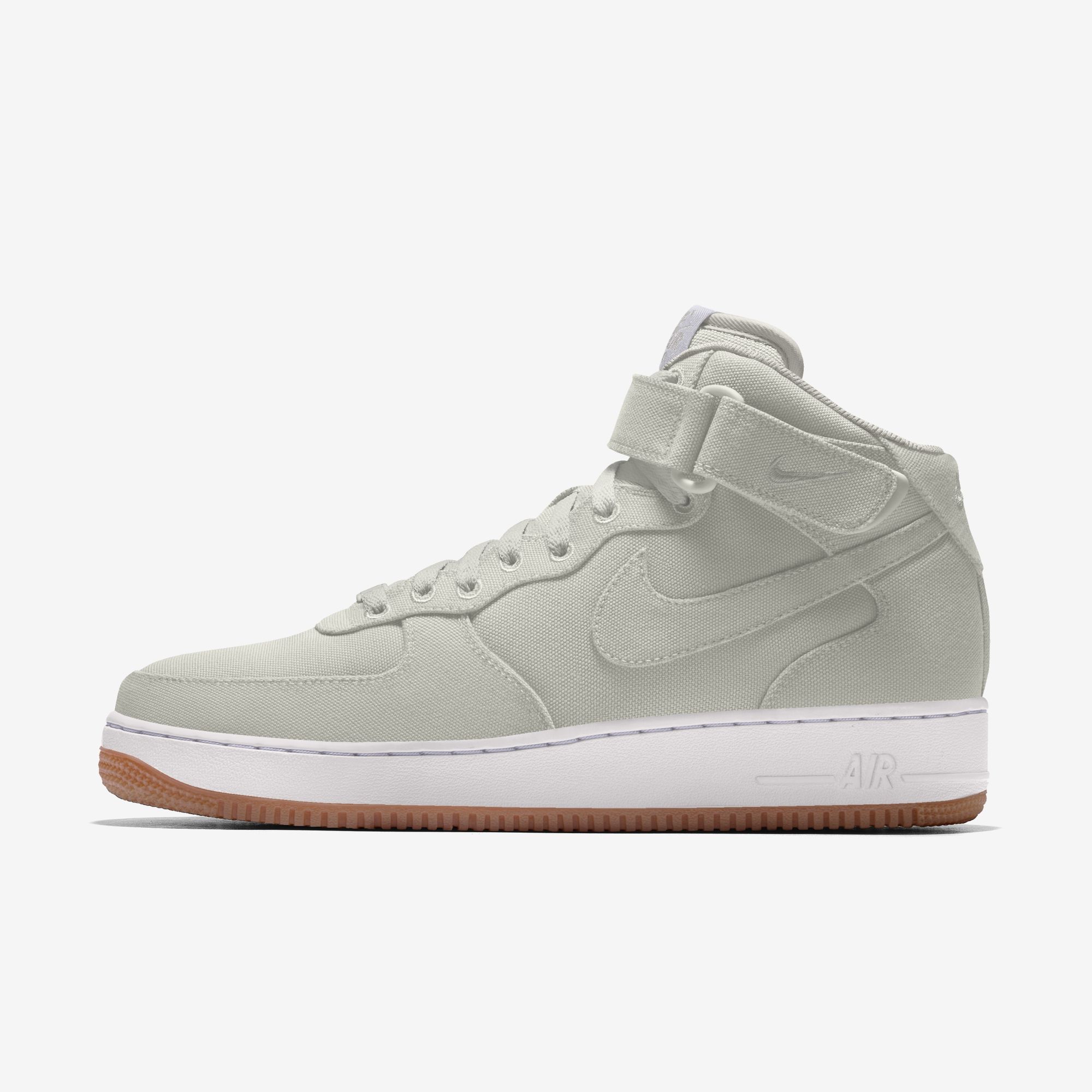  Nike Air Force 1 Mid By You - Light Bone Canvas 