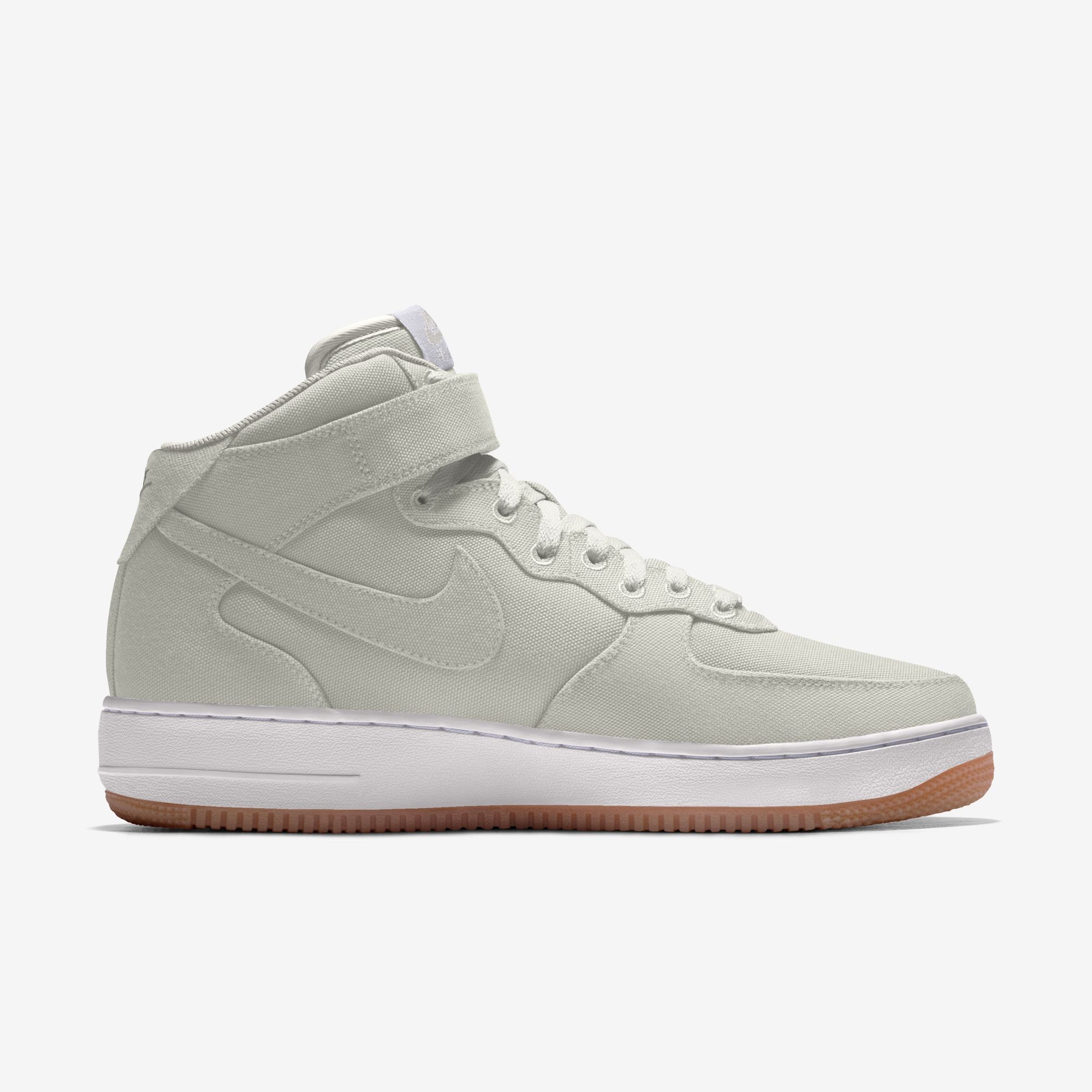  Nike Air Force 1 Mid By You - Light Bone Canvas 