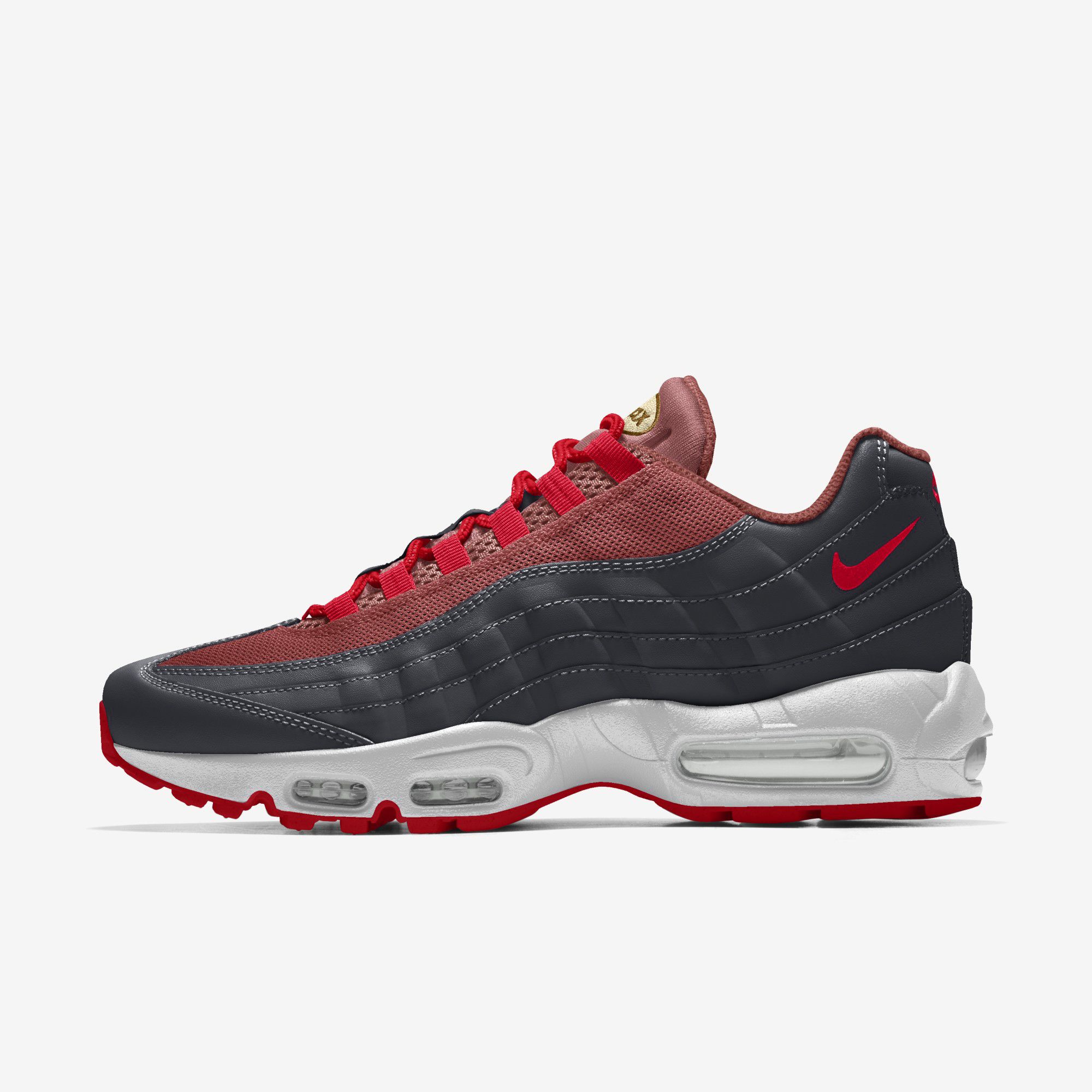 Nike Air Max 95 Premium By You - Black/Brown/Red