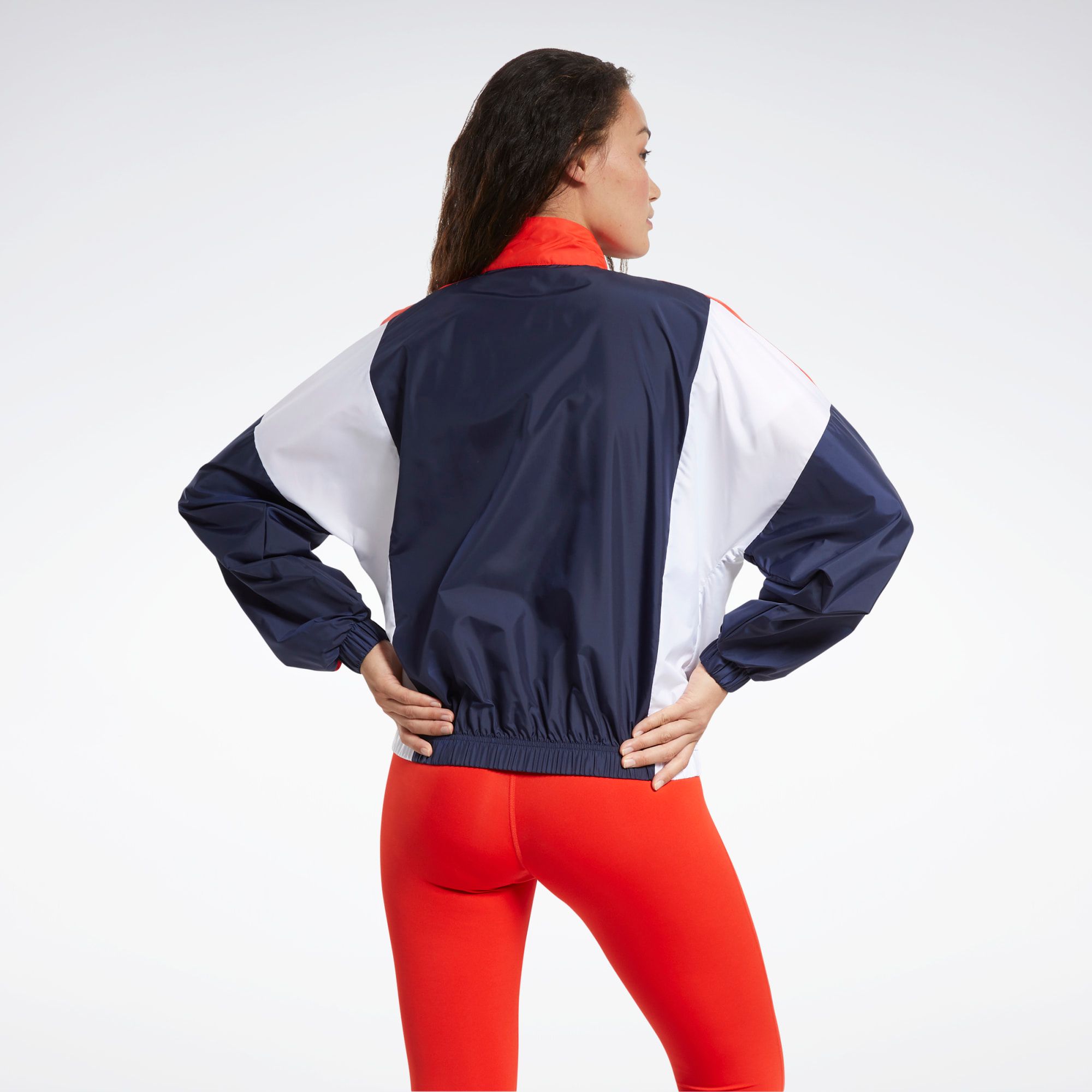 Reebok Training Essentials Woven Linear Logo Jacket - Vector Navy