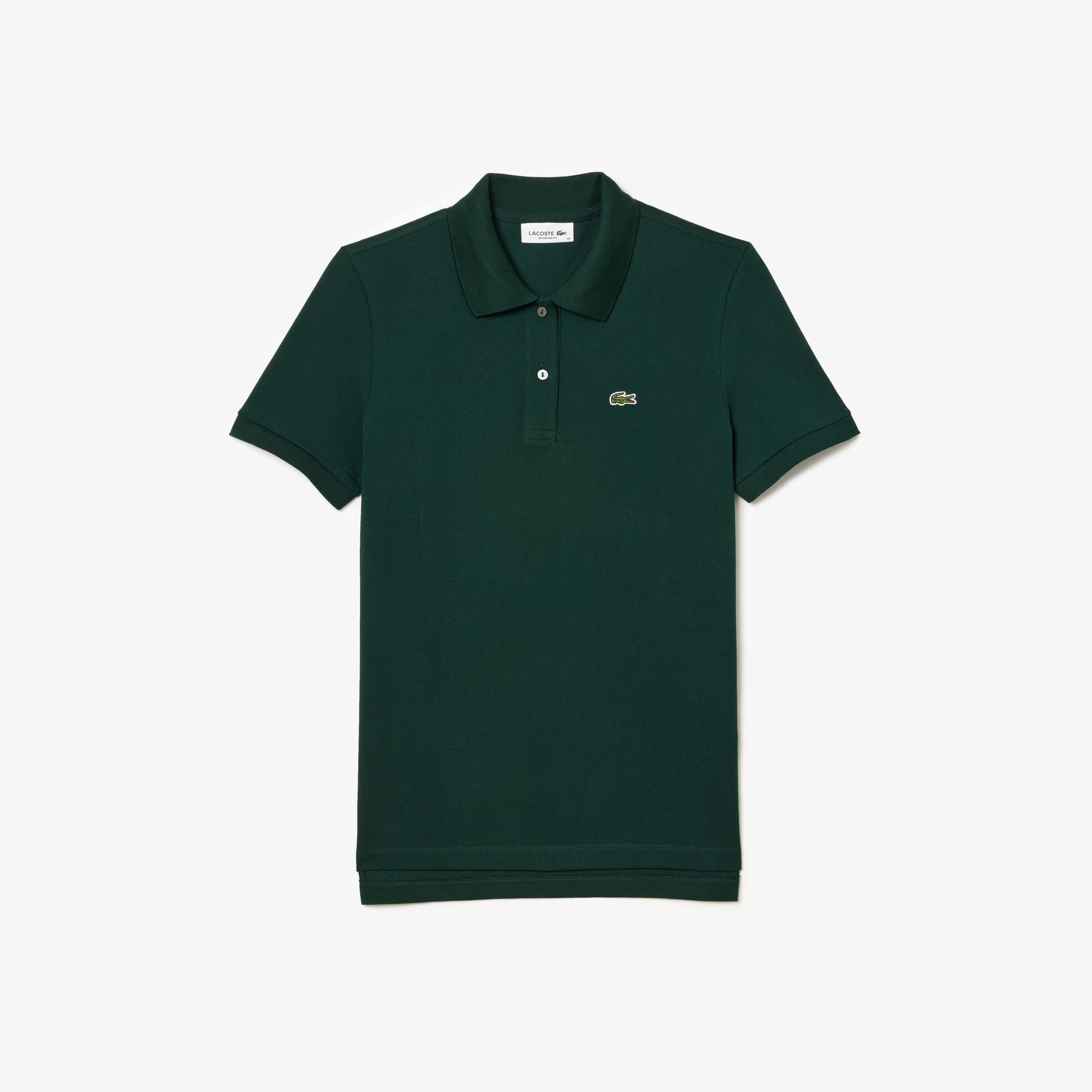  Lacoste Women's Regular Fit Soft Cotton Petit Piqué Polo Shirt - Forest Green 