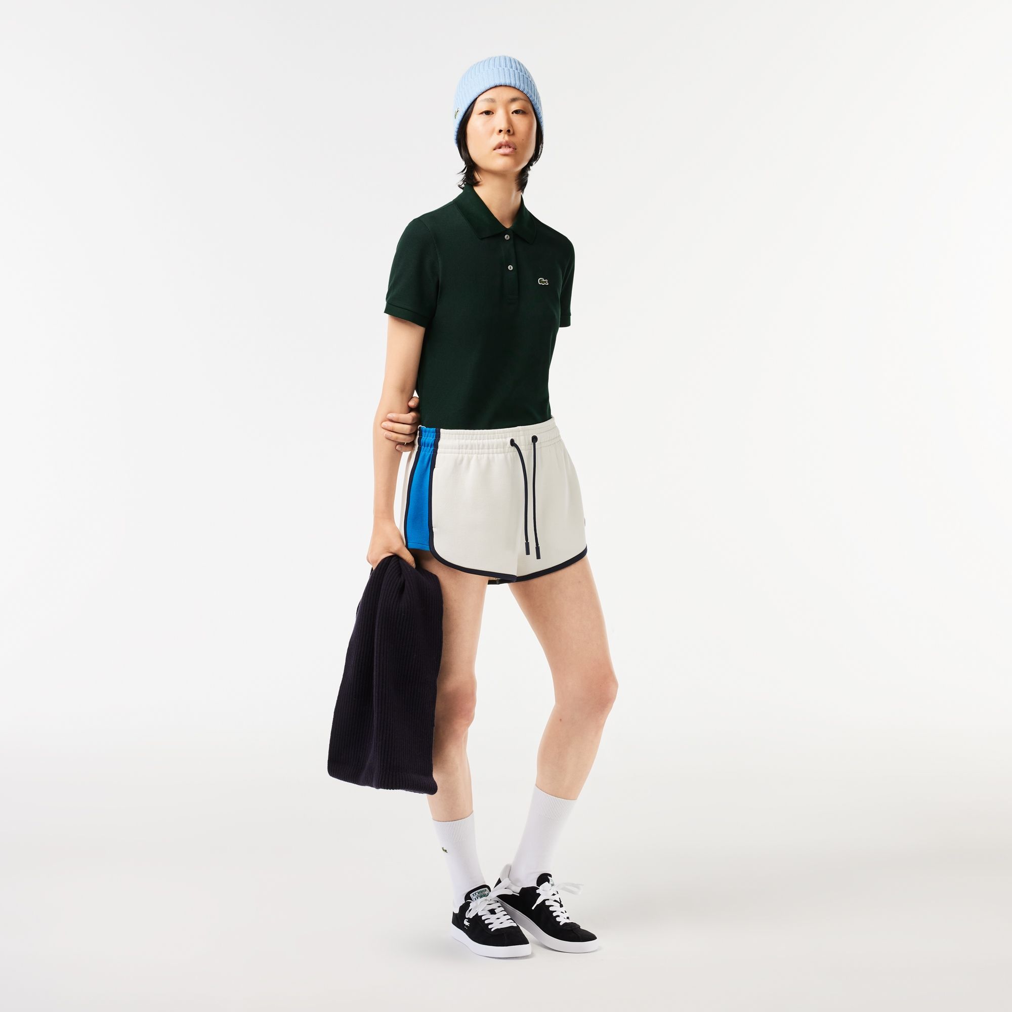 Lacoste Women's Regular Fit Soft Cotton Petit Piqué Polo Shirt - Forest Green