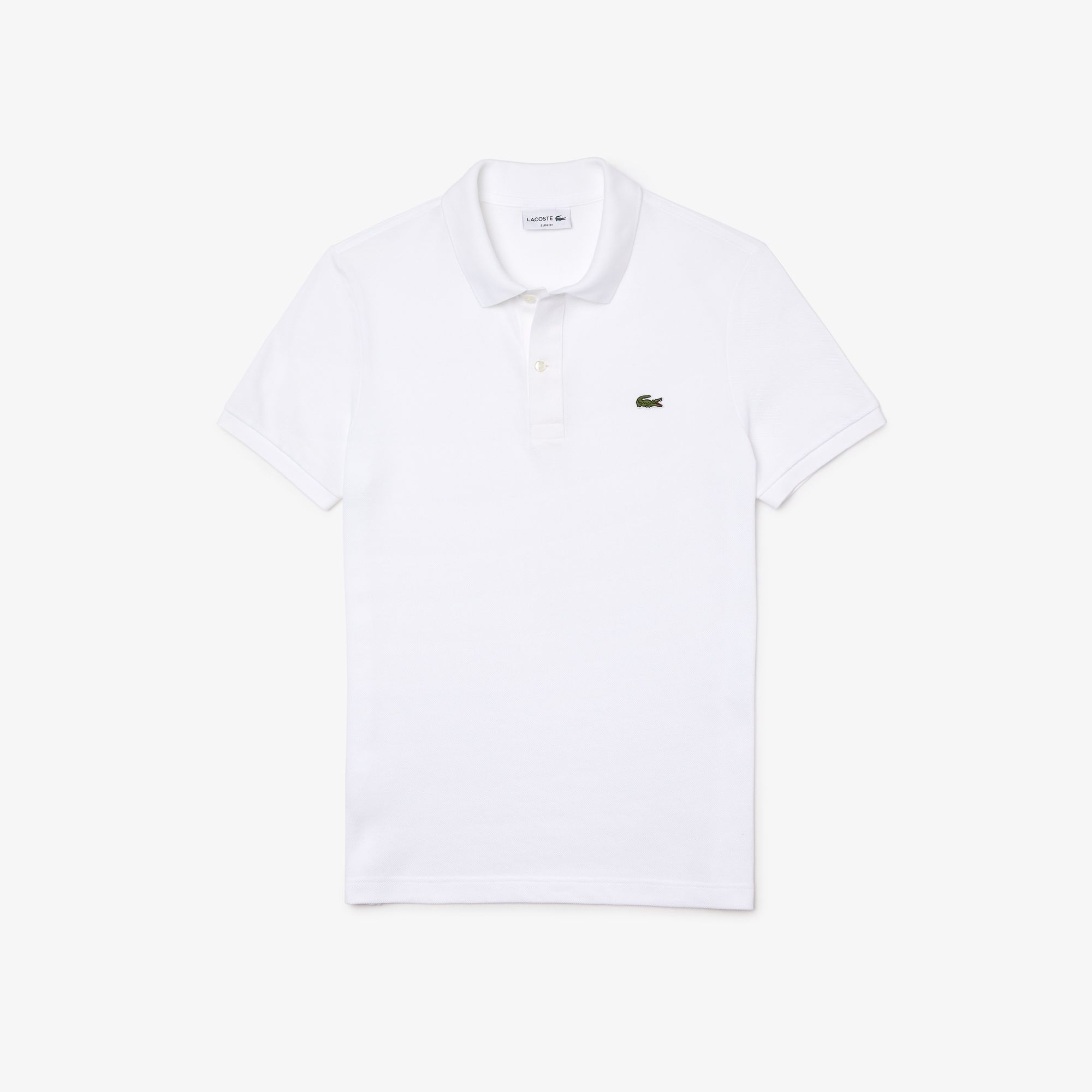  Lacoste Slim Fit Petit Piqué Polo Shirt - White 