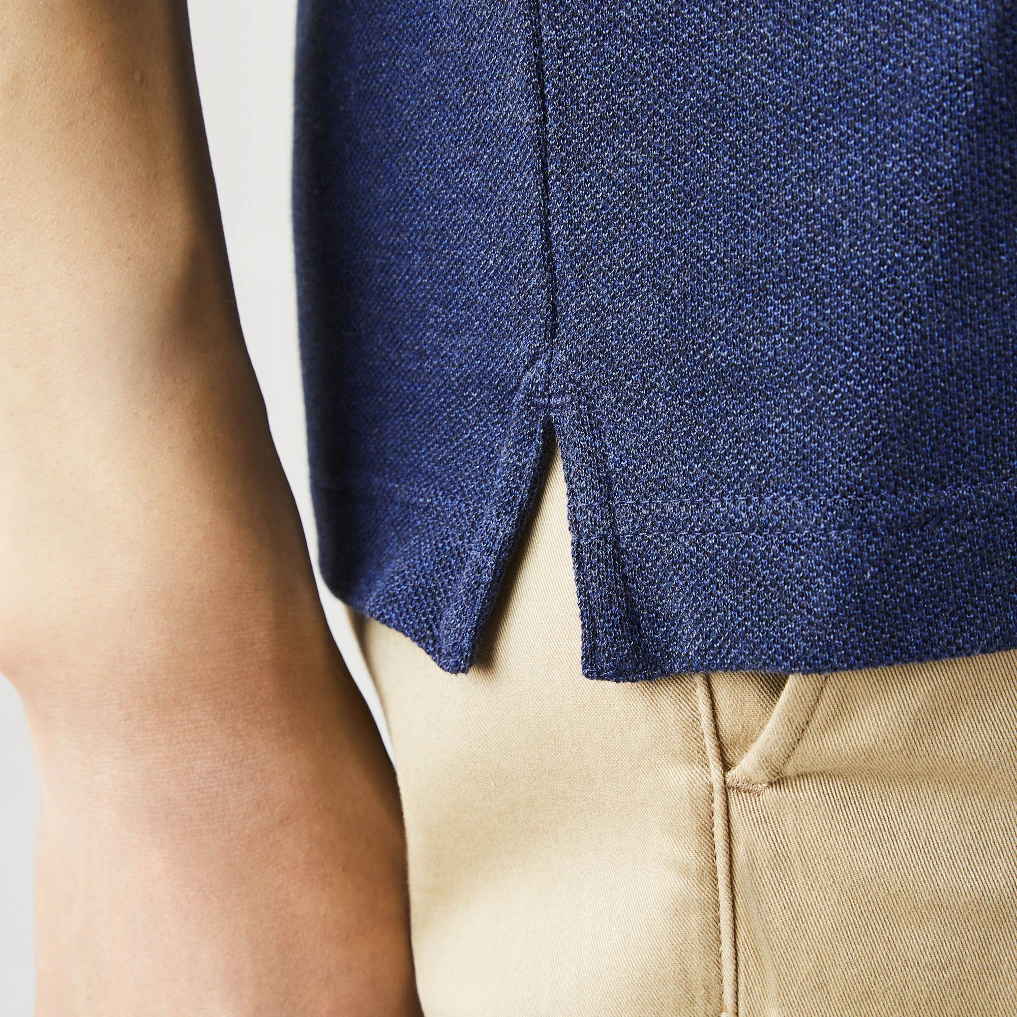  Lacoste Slim Fit Petit Piqué Polo Shirt - Navy Melange 