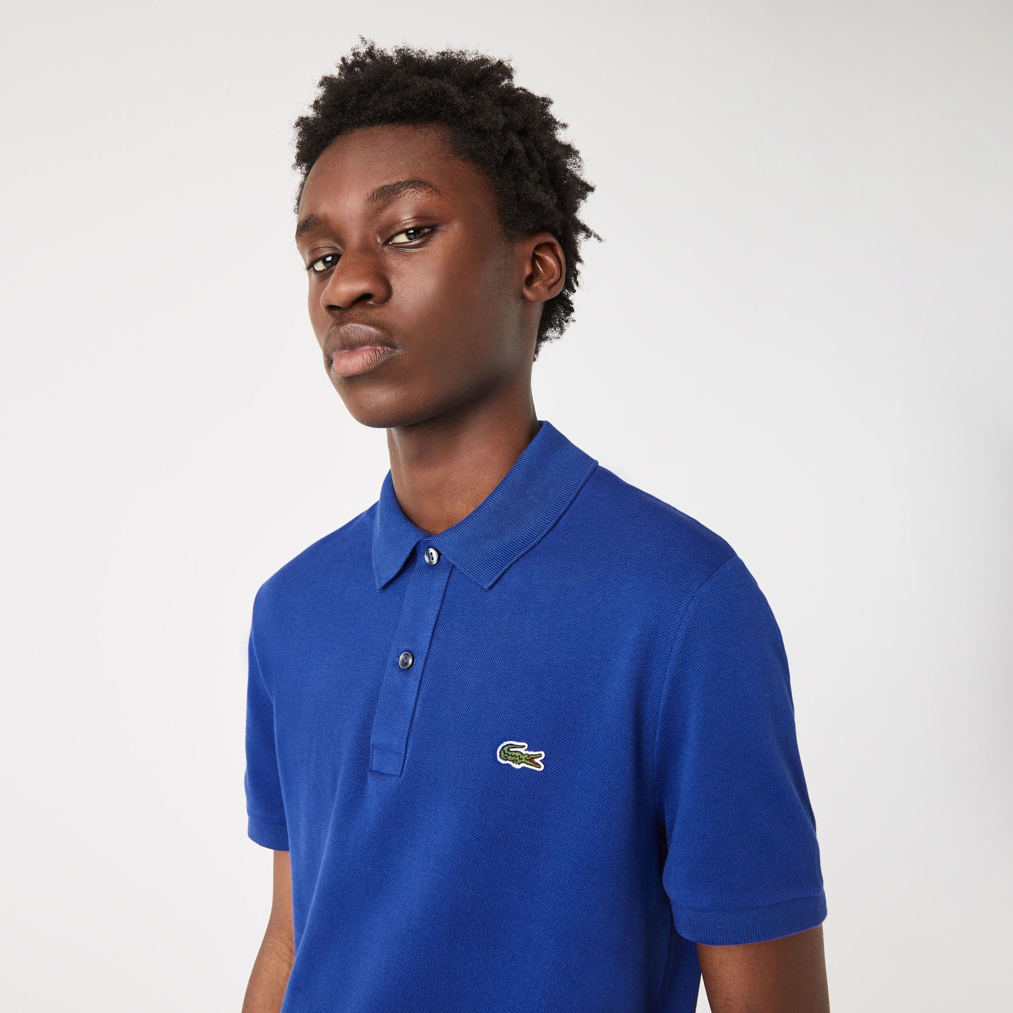  Lacoste Slim Fit Petit Piqué Polo - Blue 