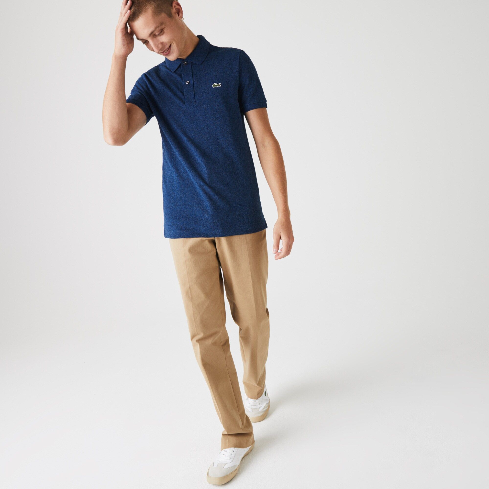 Slim fit Lacoste Polo Shirt in petit piqué - Blue Chine