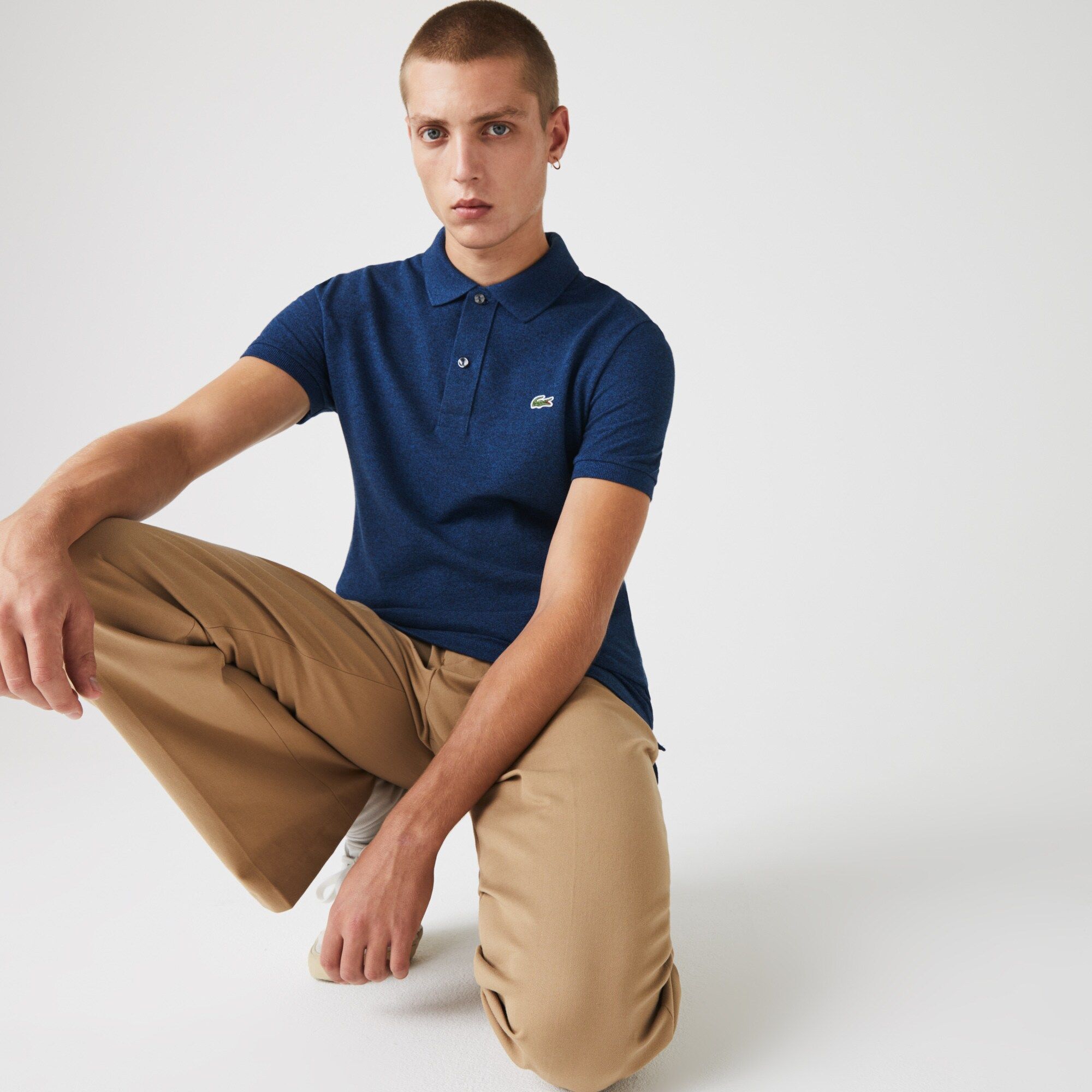 Slim fit Lacoste Polo Shirt in petit piqué - Blue Chine