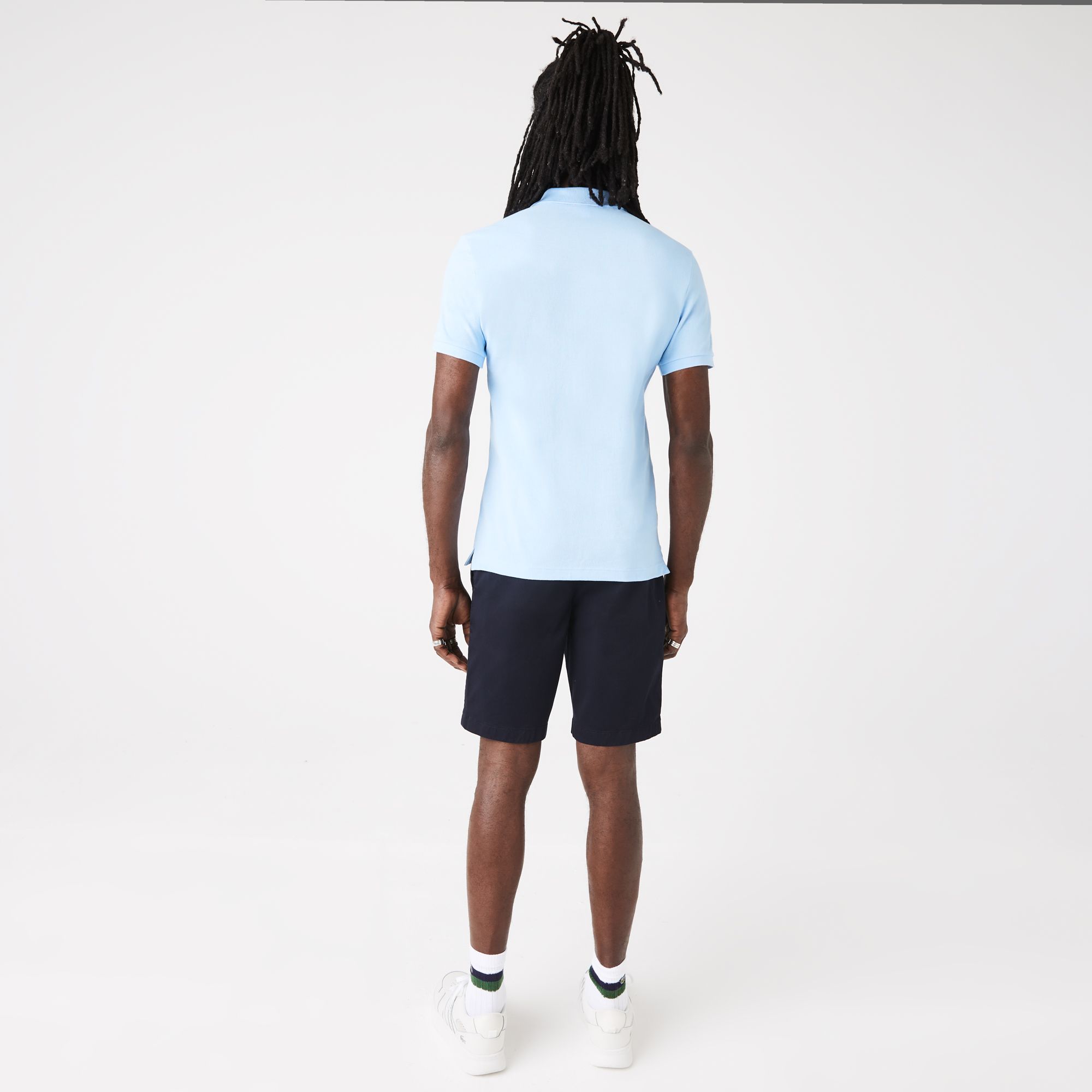  Lacoste Slim Fit Petit Piqué Polo - Light Blue 